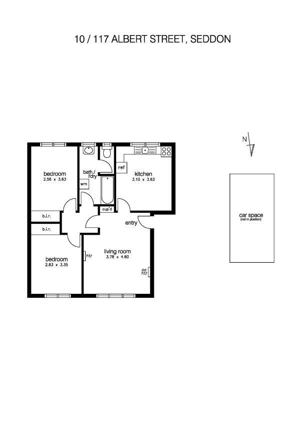 10/117 Albert Street, SEDDON VIC 3011 - Floorplan