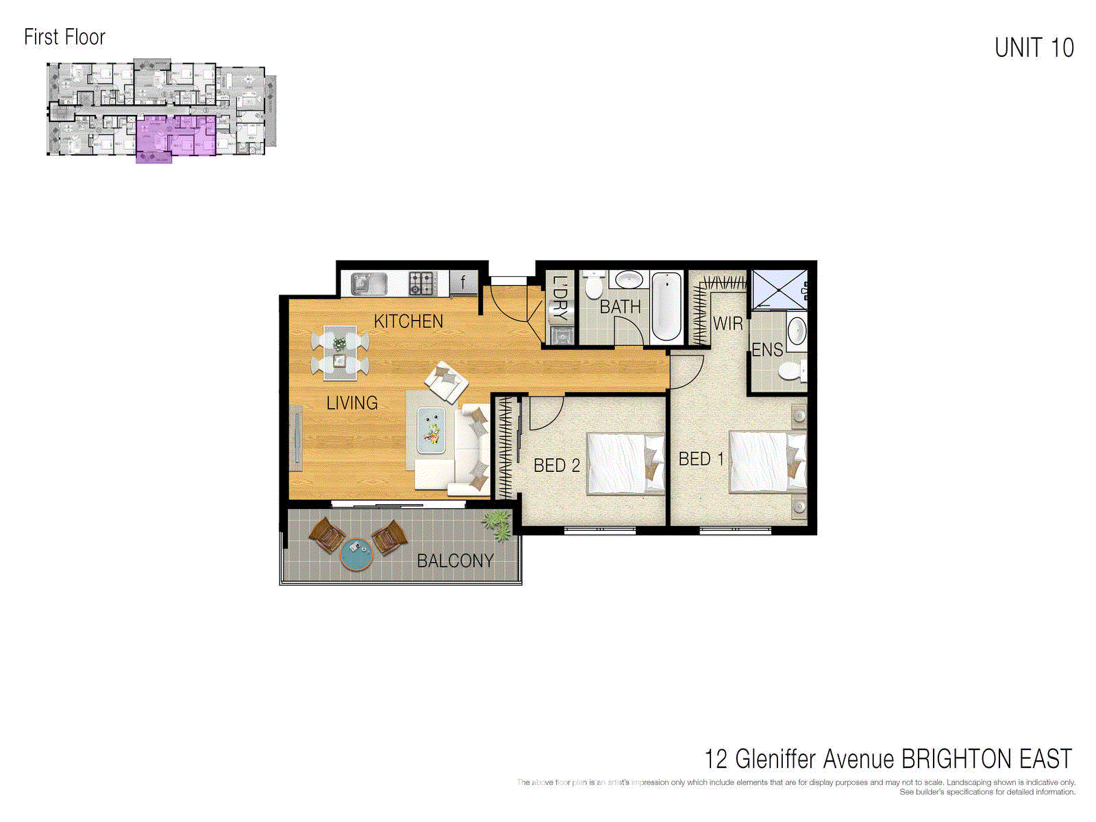 10/12 Gleniffer Avenue, Brighton East VIC 3187 - Floorplan