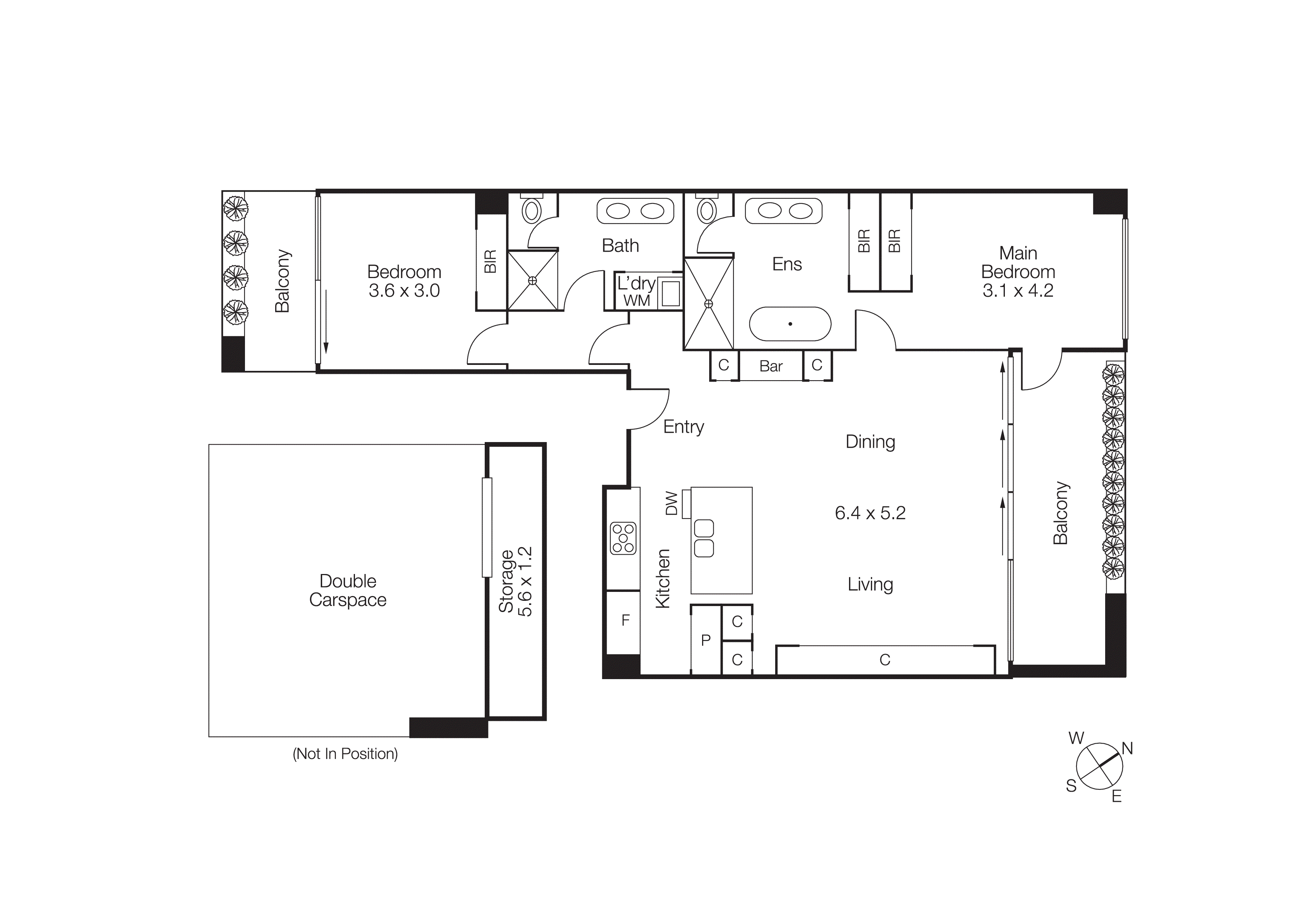101/2 Pine Avenue, Elwood VIC 3184 - Floorplan