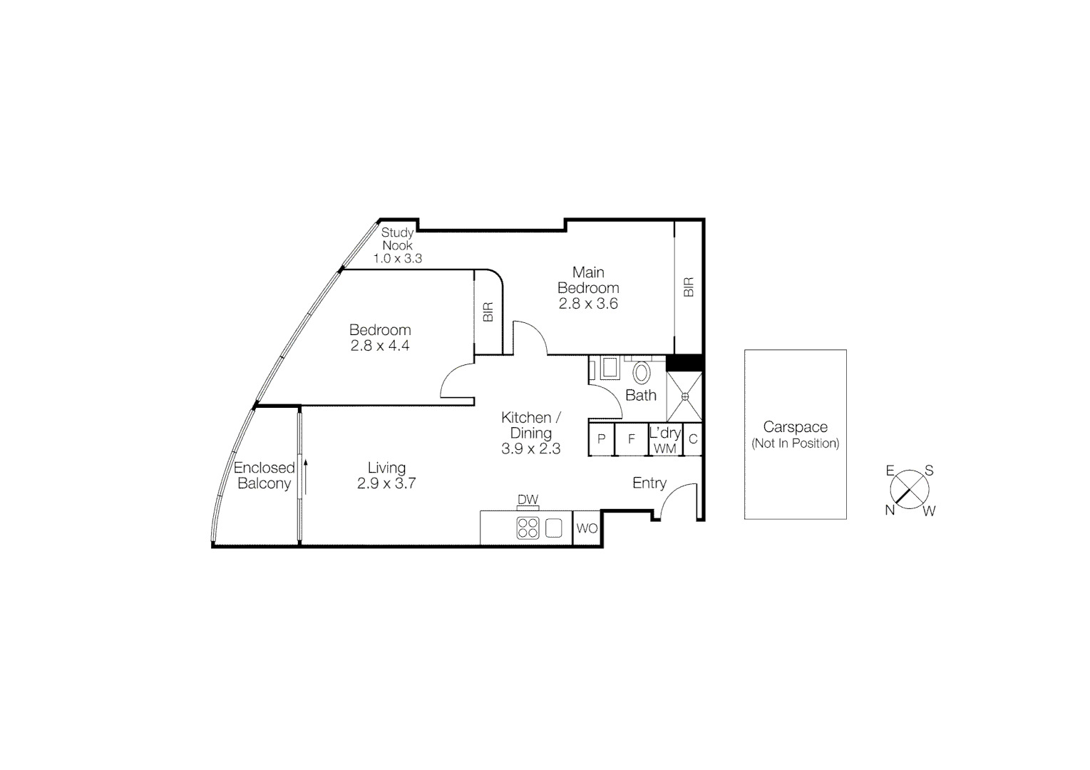 1012/105 Clarendon Street, Southbank VIC 3006 - Floorplan