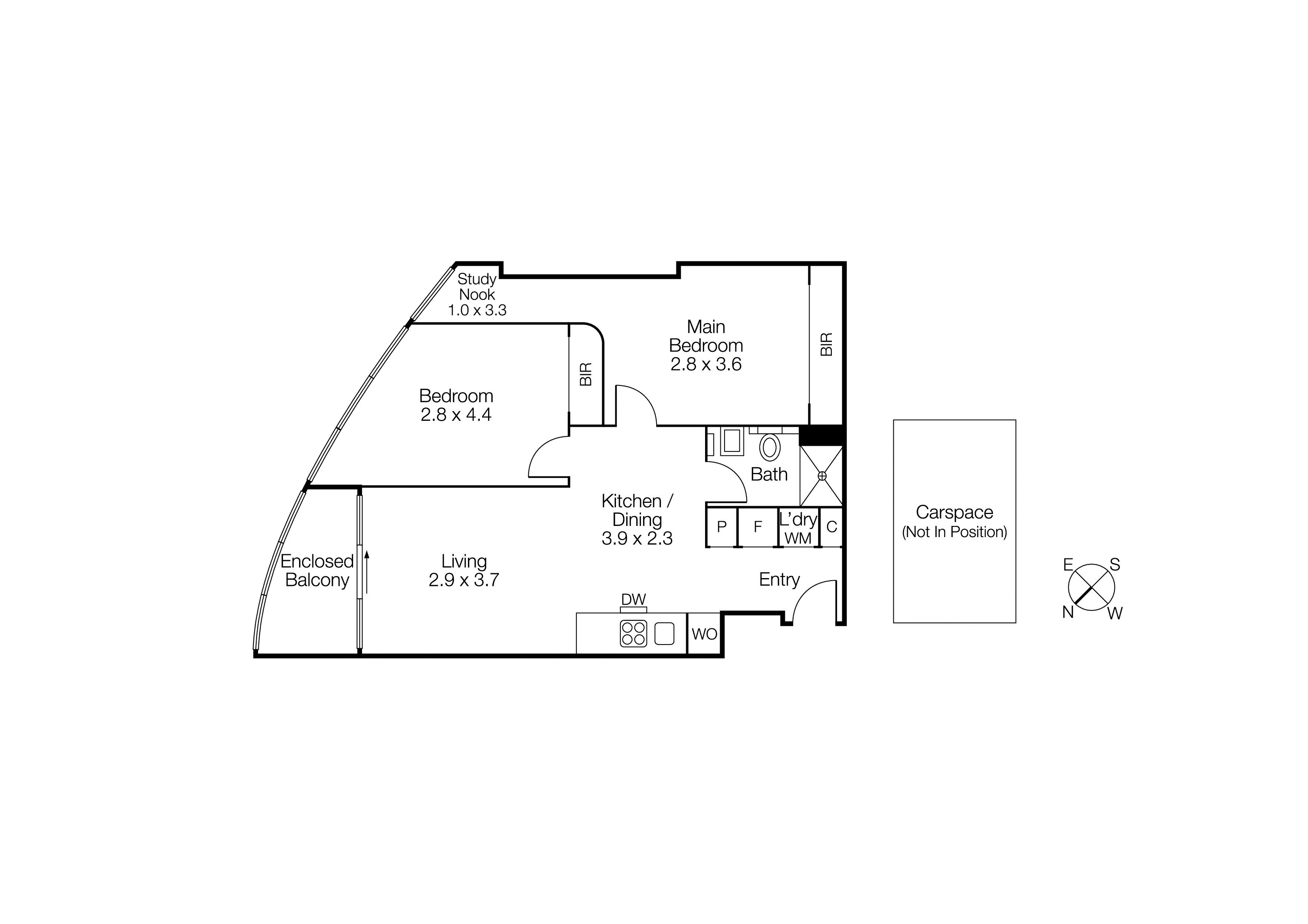 1012/105 Clarendon Street, Southbank VIC 3006 - Floorplan