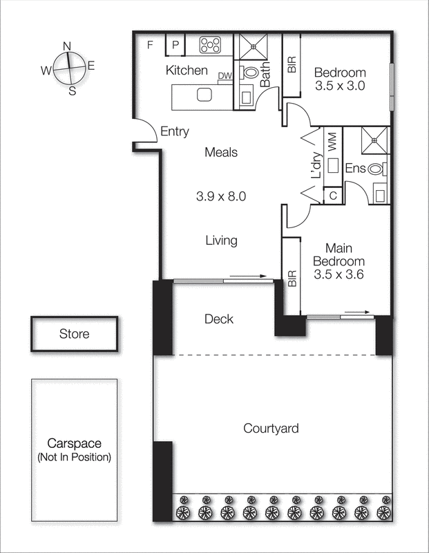 101/33 Crisp Street, Hampton VIC 3188 - Floorplan