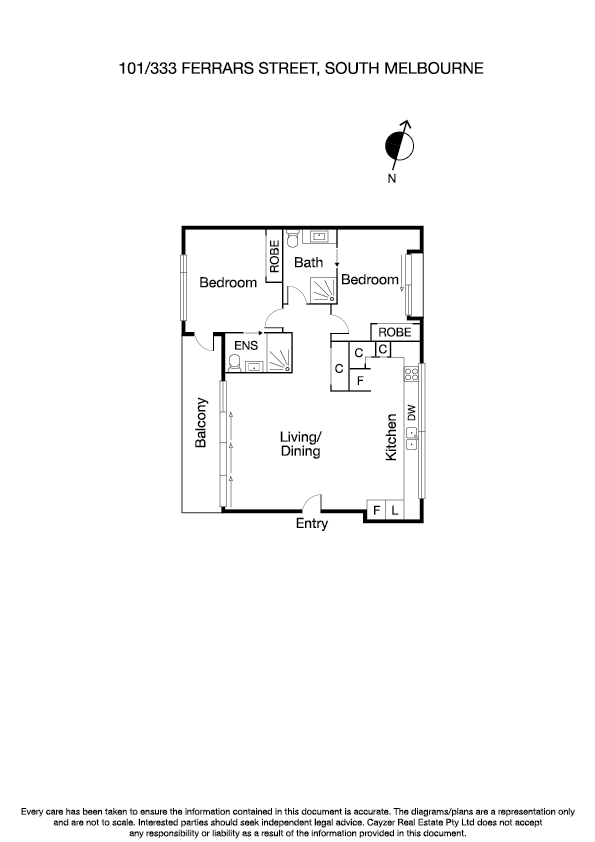 101/333 Ferrars Street, SOUTH MELBOURNE VIC 3205 - Floorplan