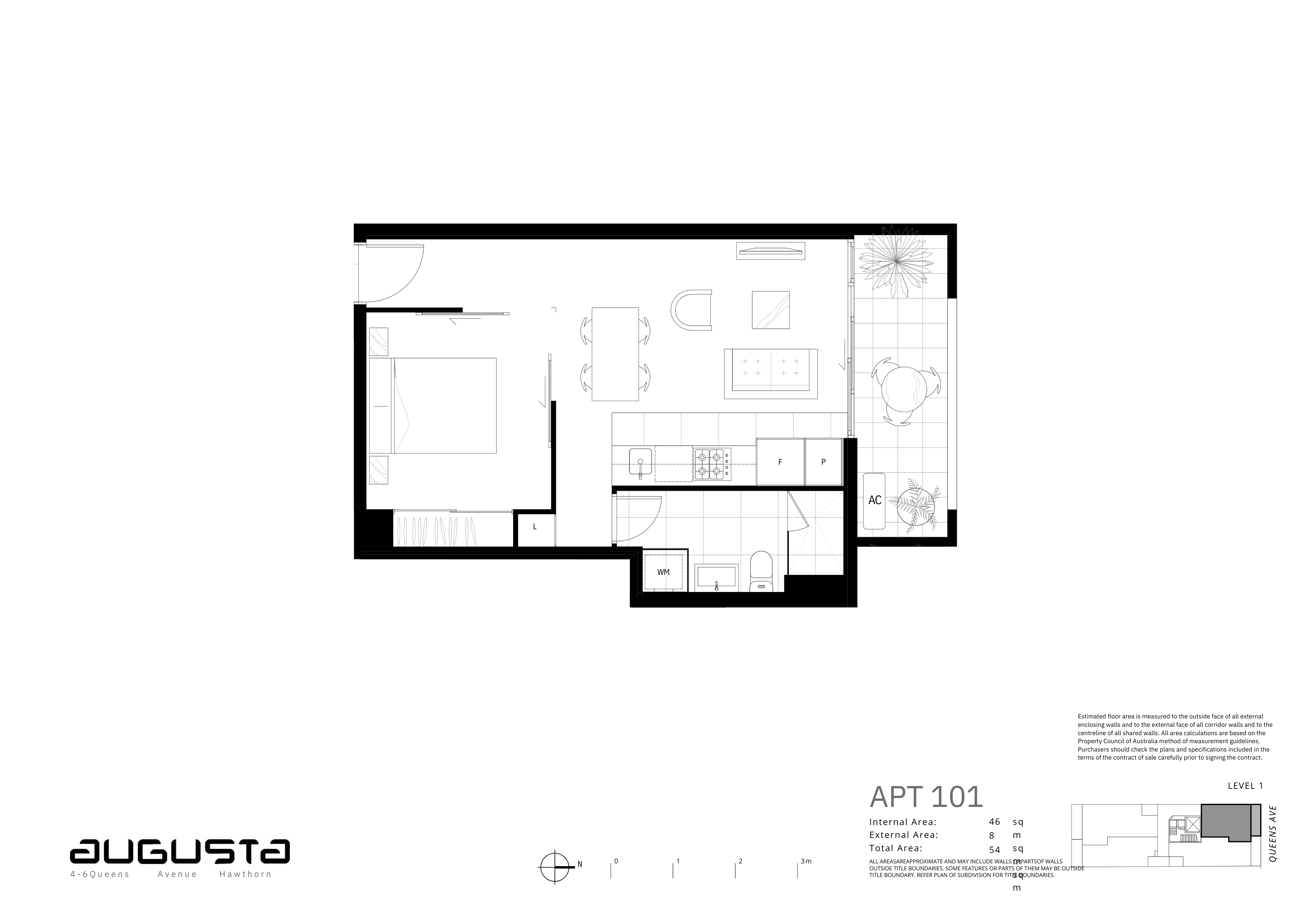 101/6 Queens Avenue, Hawthorn VIC 3122 - Floorplan