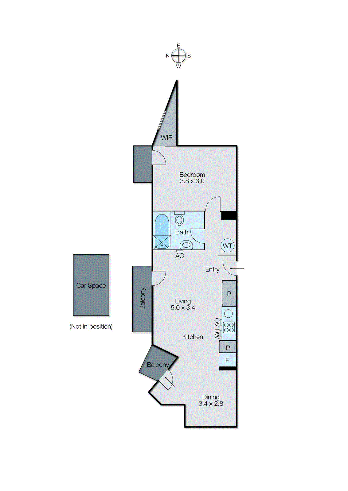 101/9 Commercial Road, Melbourne VIC 3000 - Floorplan