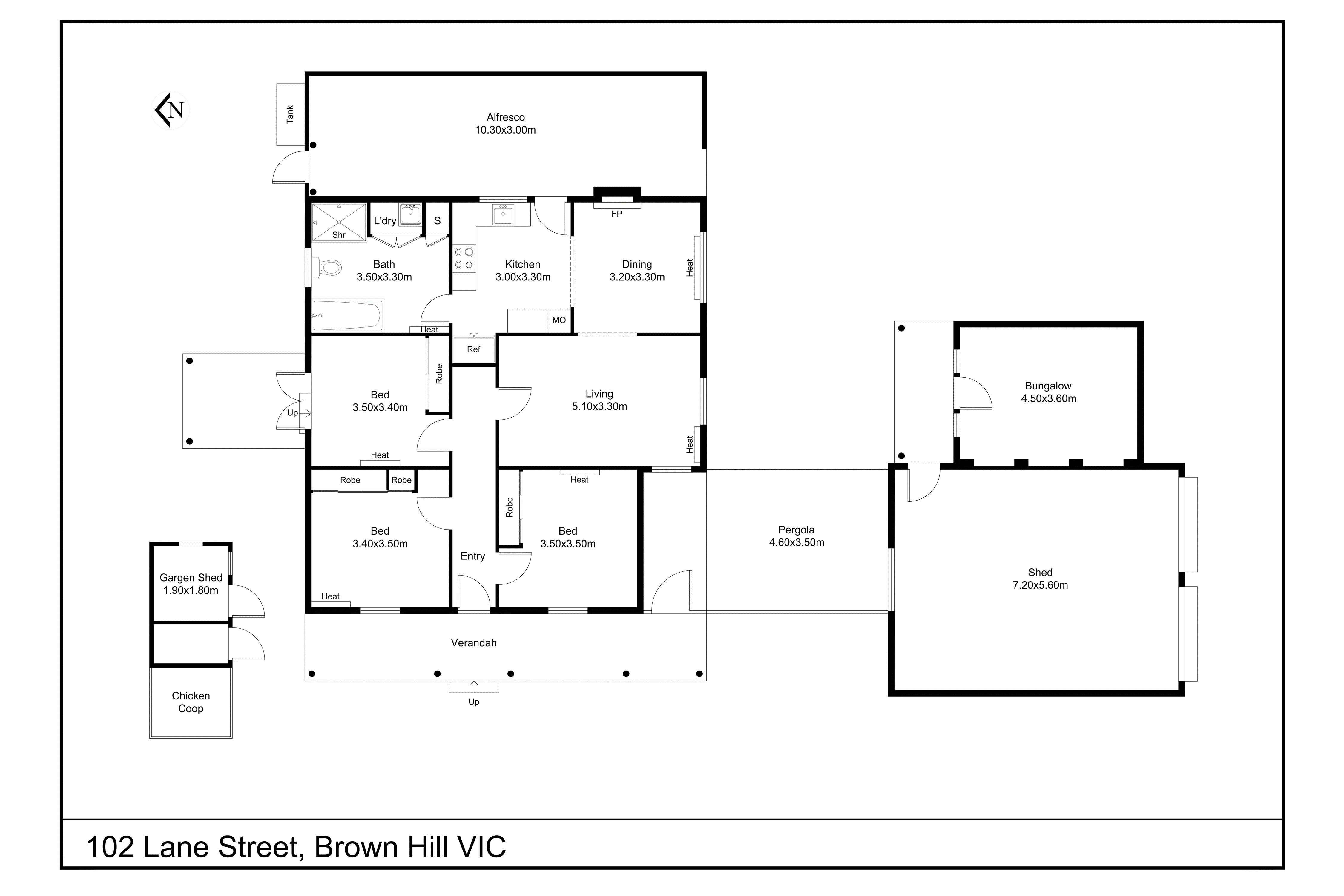 102 Lane Street, Brown Hill VIC 3350 - Floorplan