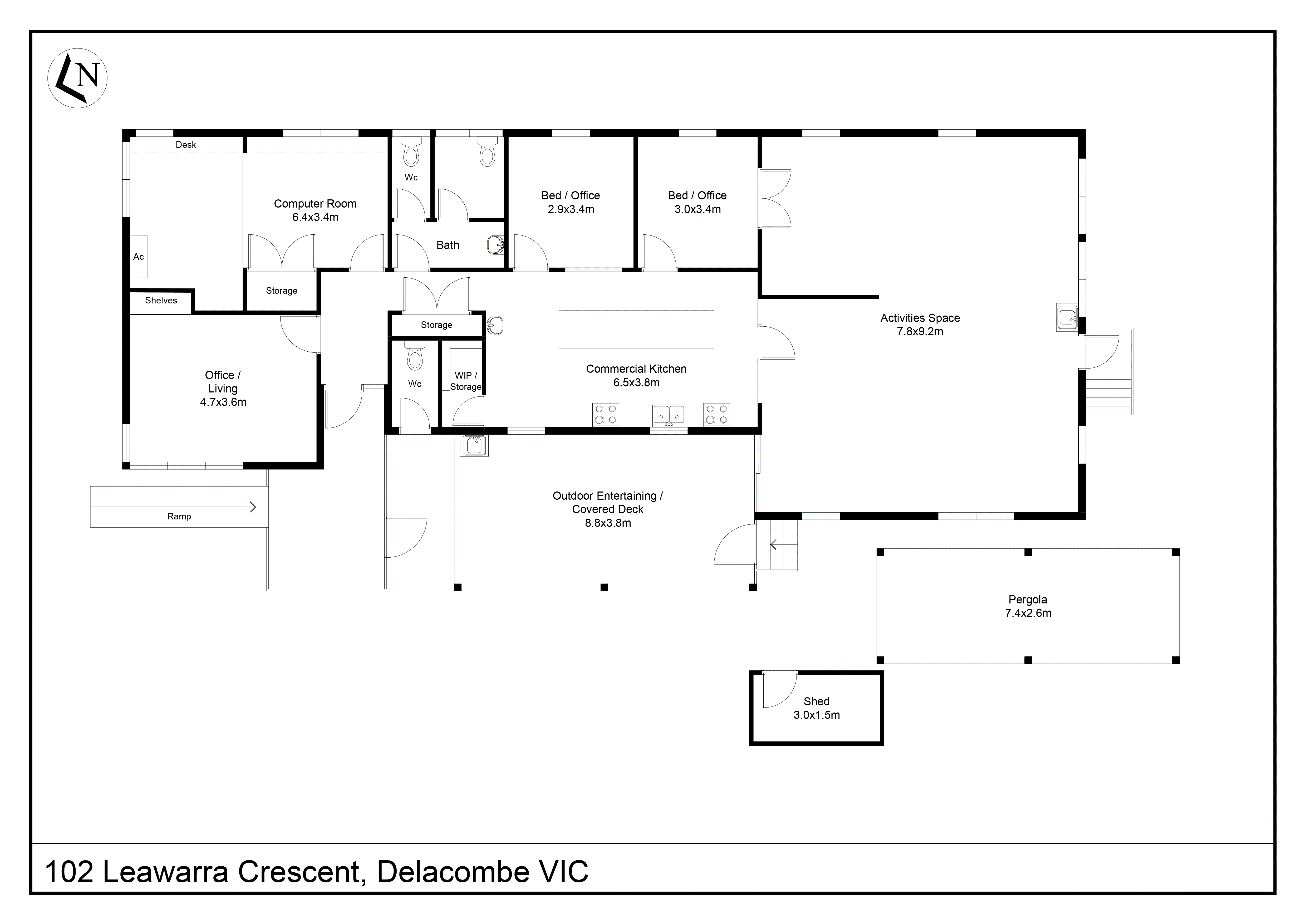 102 Leawarra Crescent, Delacombe VIC 3356 - Floorplan