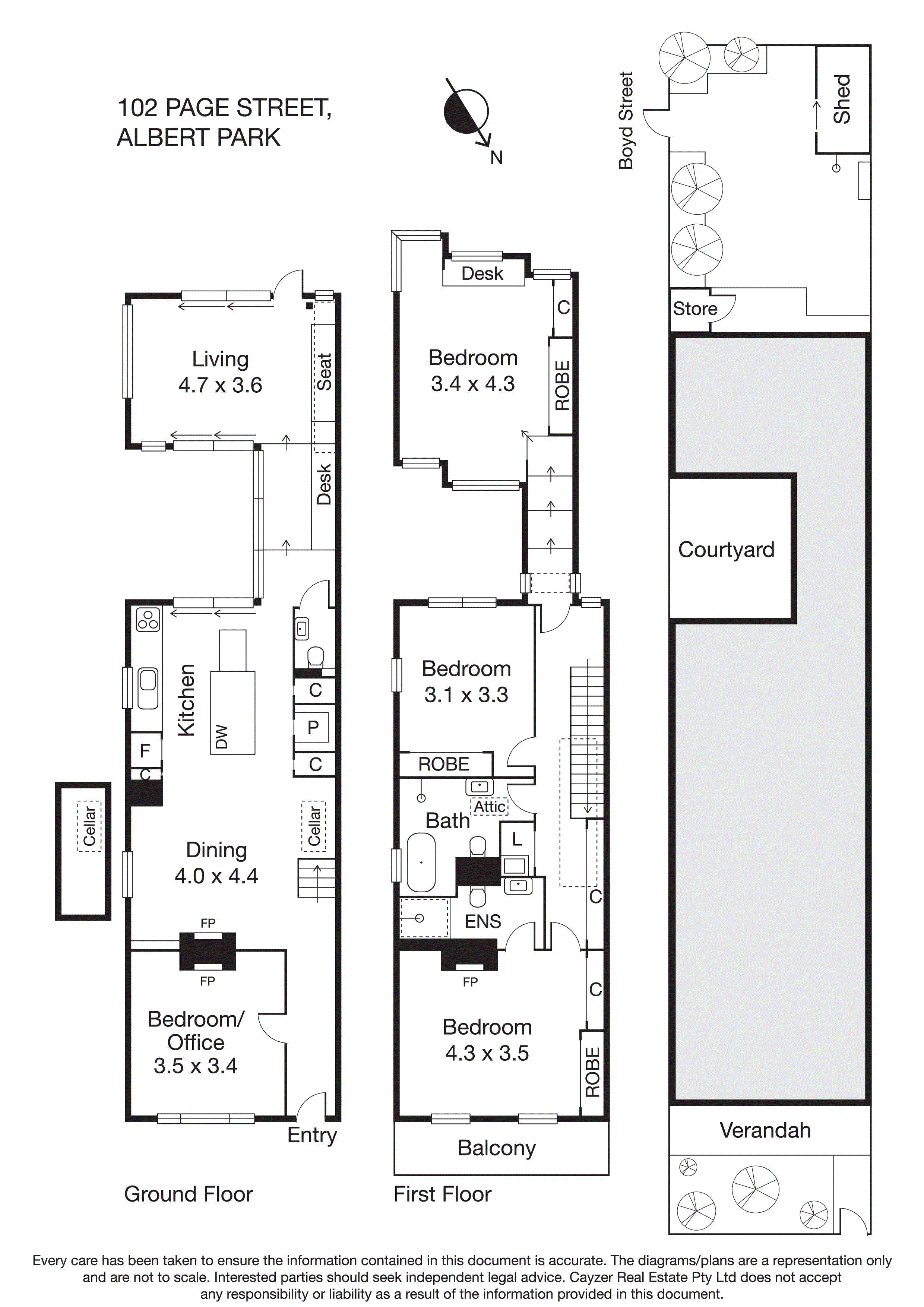 102 Page Street, ALBERT PARK VIC 3206 - Floorplan