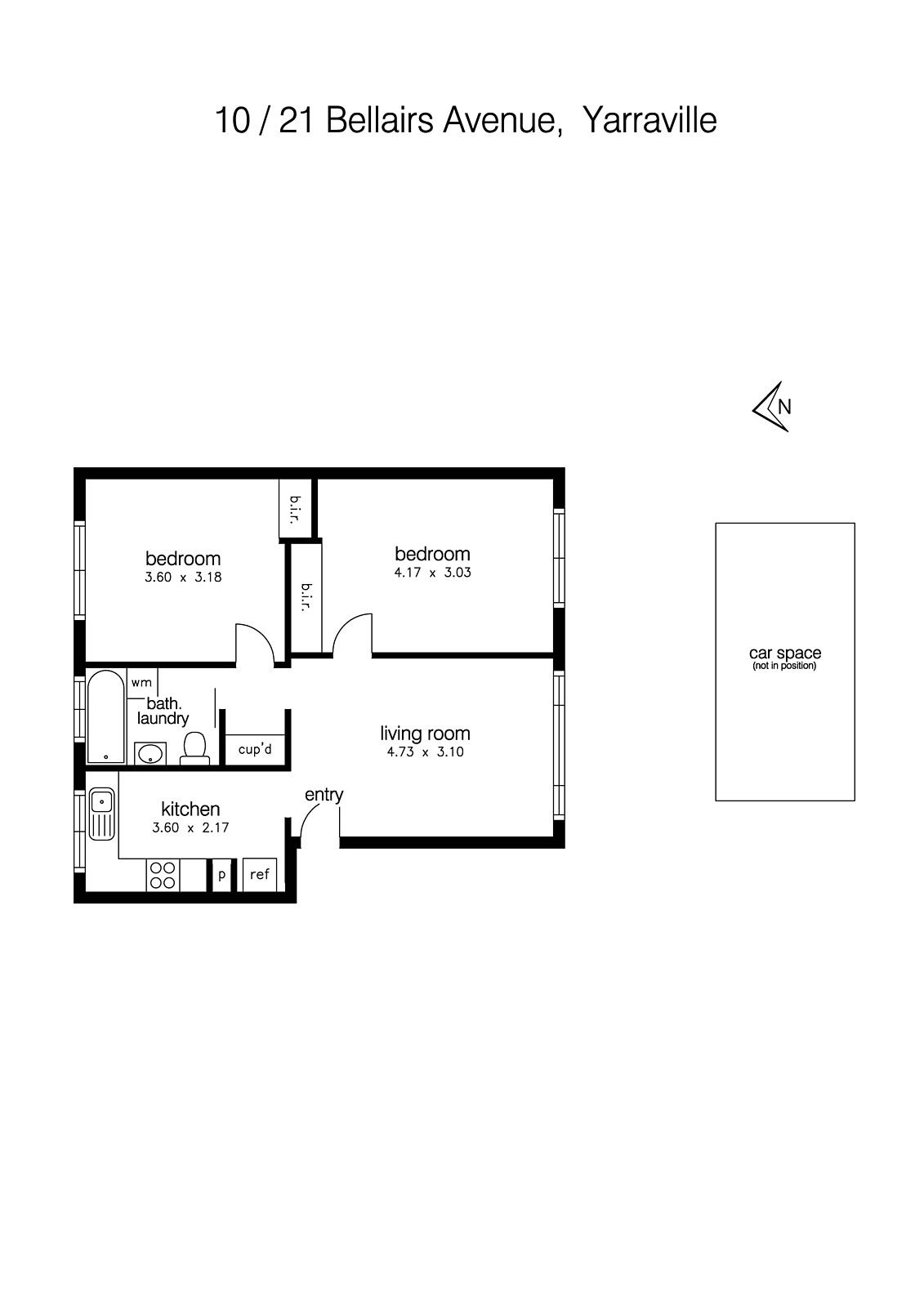 10/21 Bellairs Avenue, Seddon VIC 3011 - Floorplan