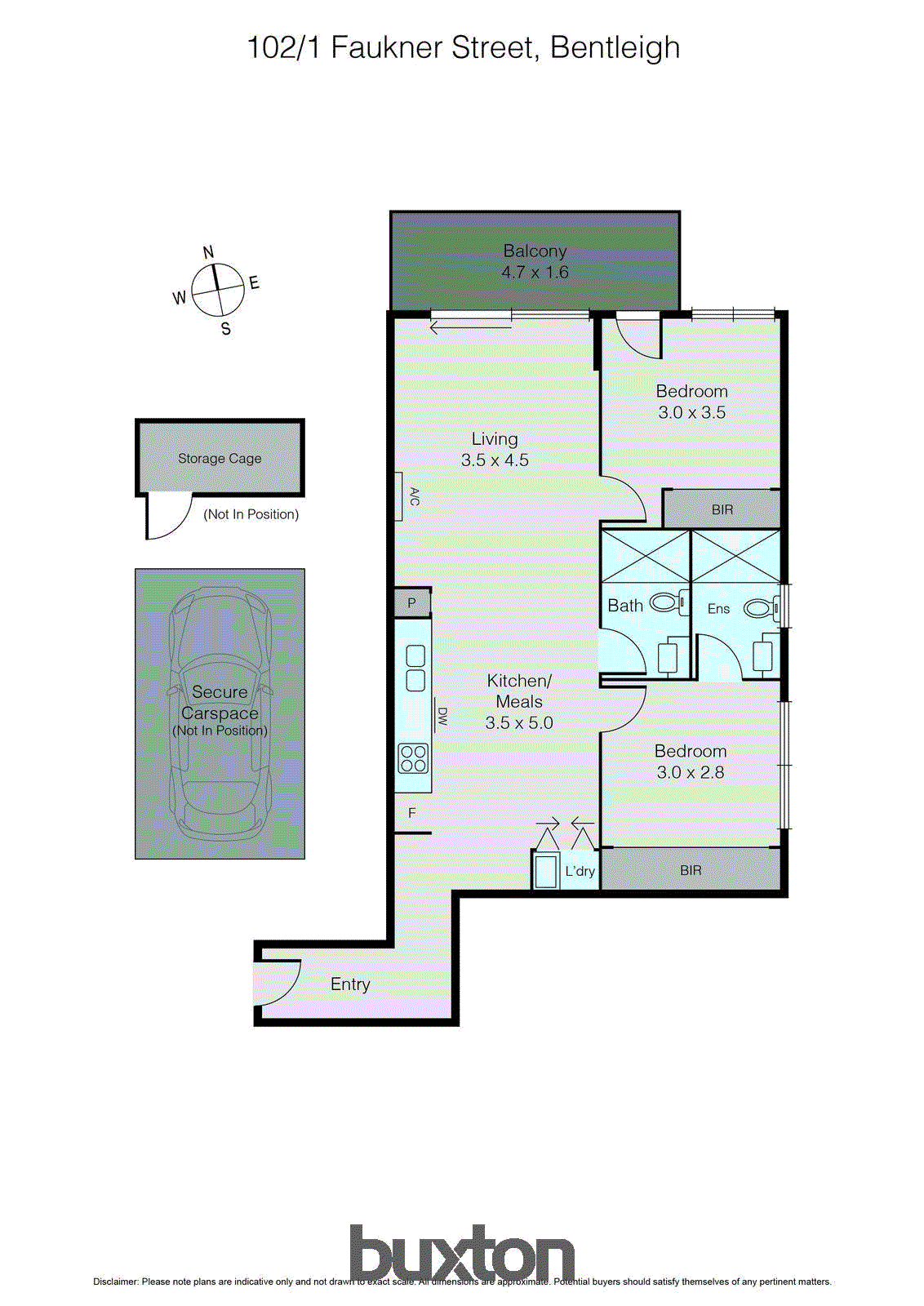 102/1 Faulkner Street, Bentleigh VIC 3204 - Floorplan