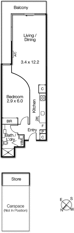 102/105 Nott Street, Port Melbourne VIC 3207 - Floorplan