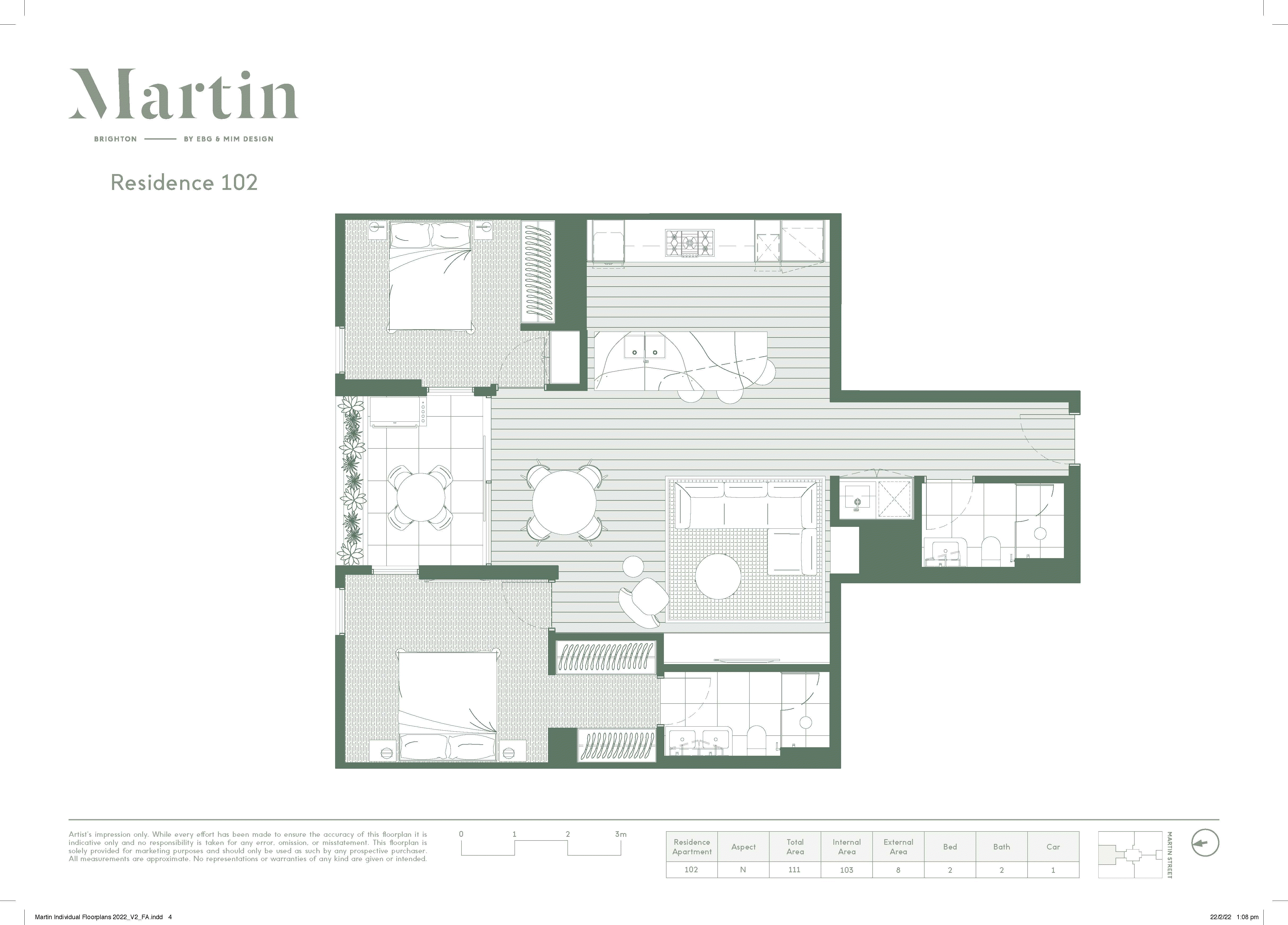 102/129 Martin Street, Brighton VIC 3186 - Floorplan