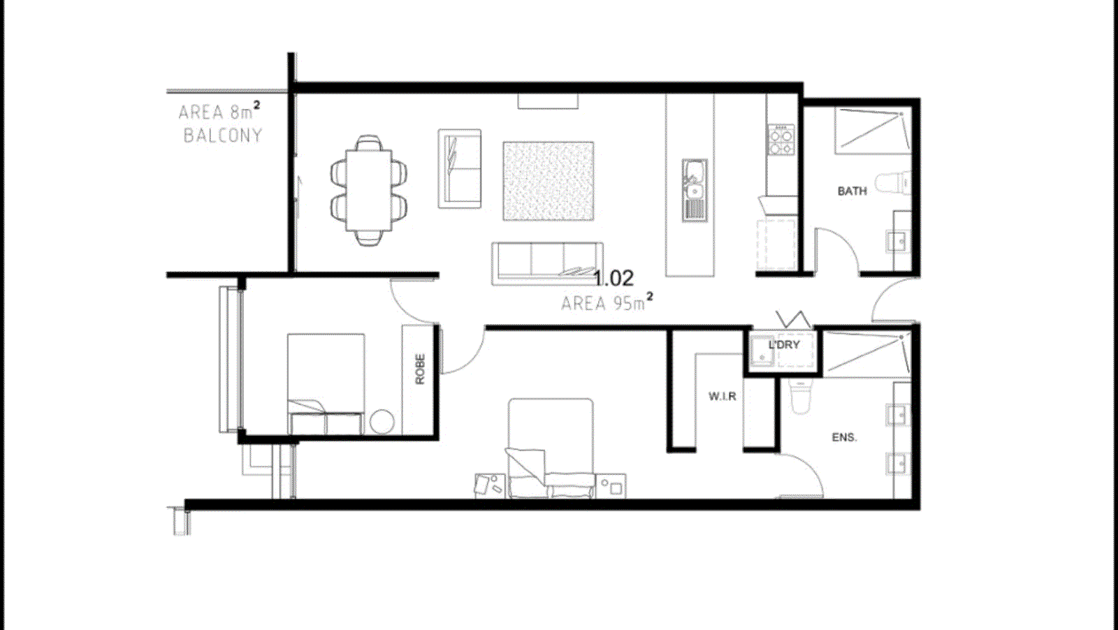 102/3 Faulkner Street, Bentleigh VIC 3204 - Floorplan