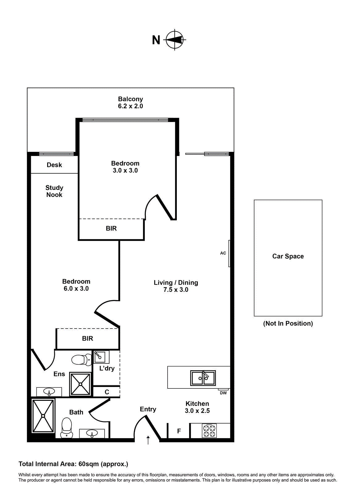 1023/18 Albert Street, Footscray VIC 3011 - Floorplan