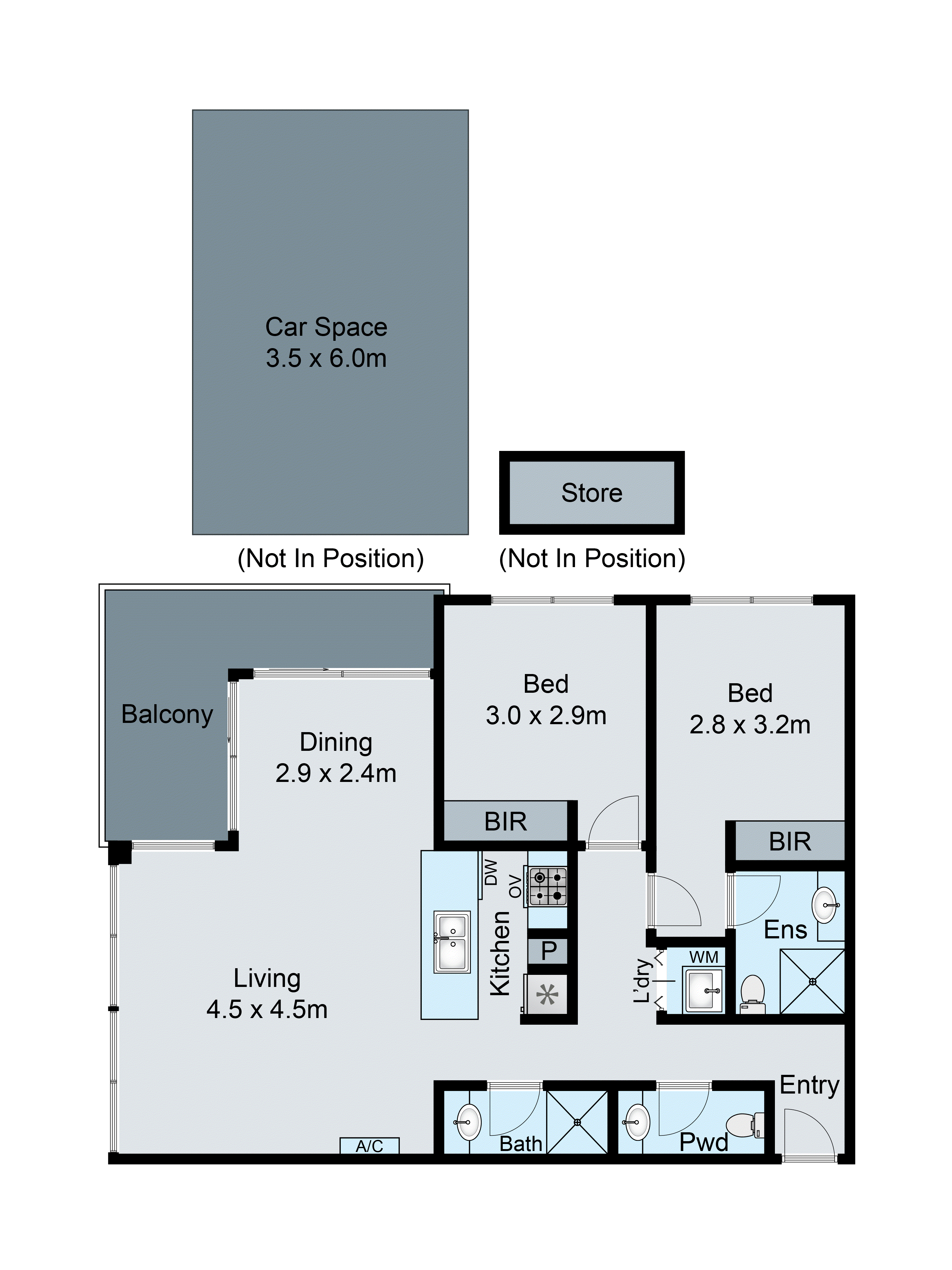 102/330 Neerim Road, Carnegie VIC 3163 - Floorplan