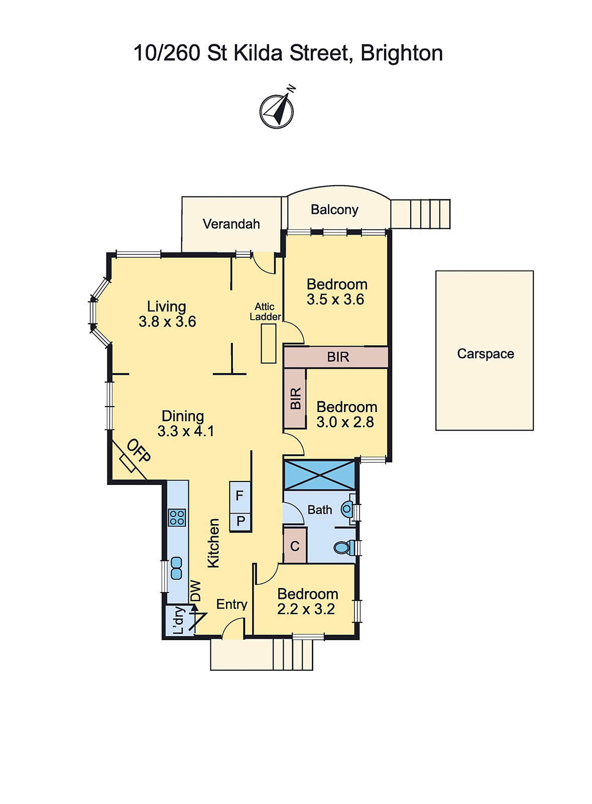 10/260 St Kilda Street, Brighton VIC 3186 - Floorplan