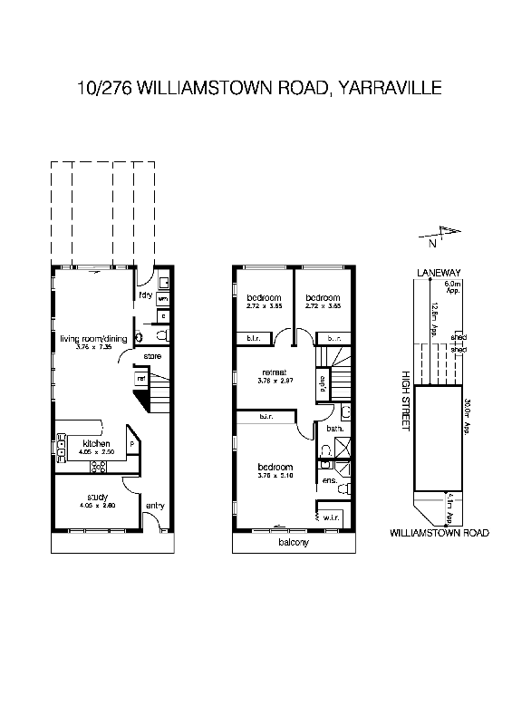 10/276 Williamstown Road, YARRAVILLE VIC 3013 - Floorplan