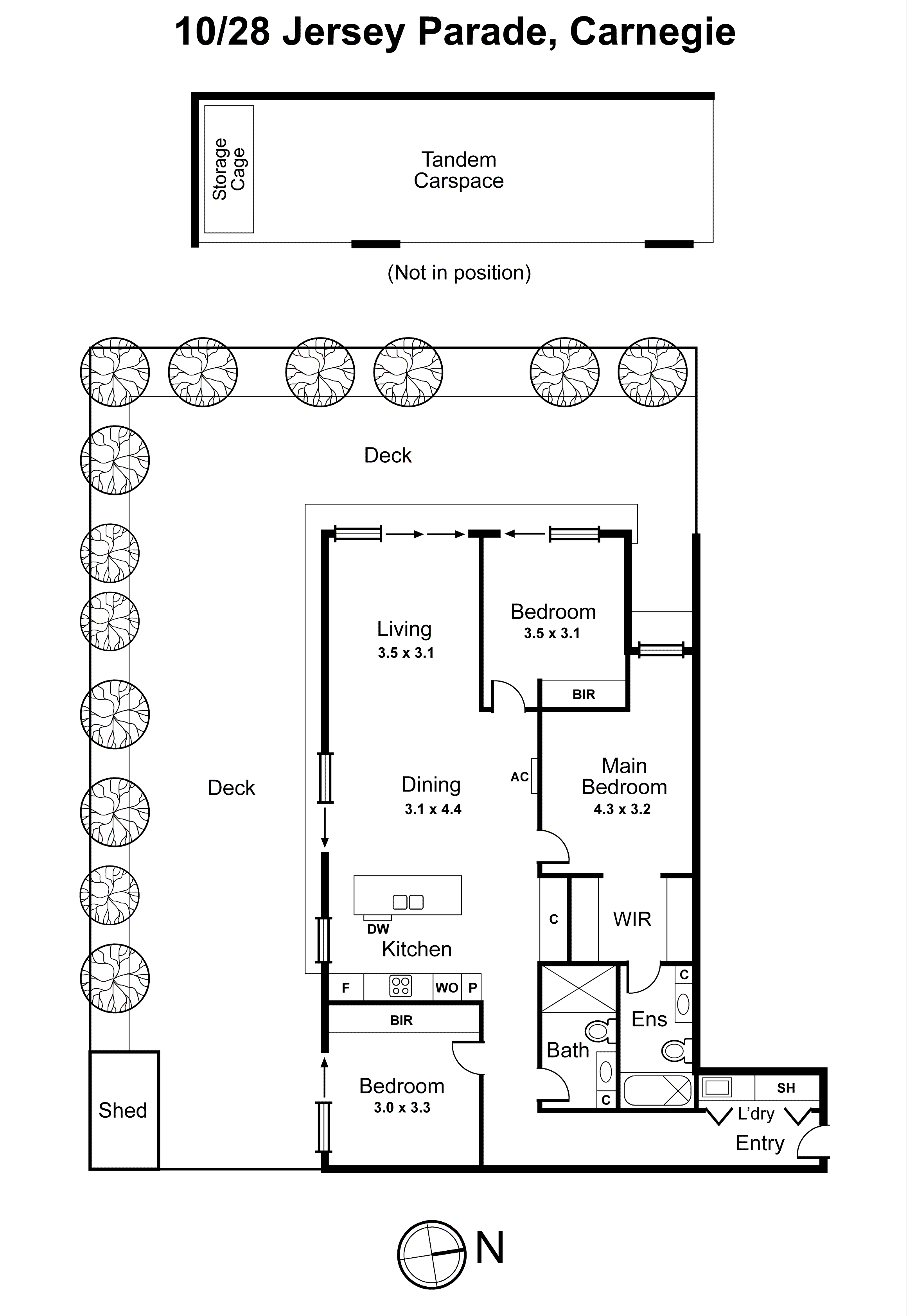 10/28 Jersey Parade, Carnegie VIC 3163 - Floorplan