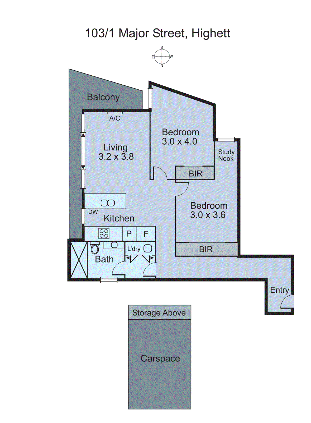 103/1 Major Street, Highett VIC 3190 - Floorplan