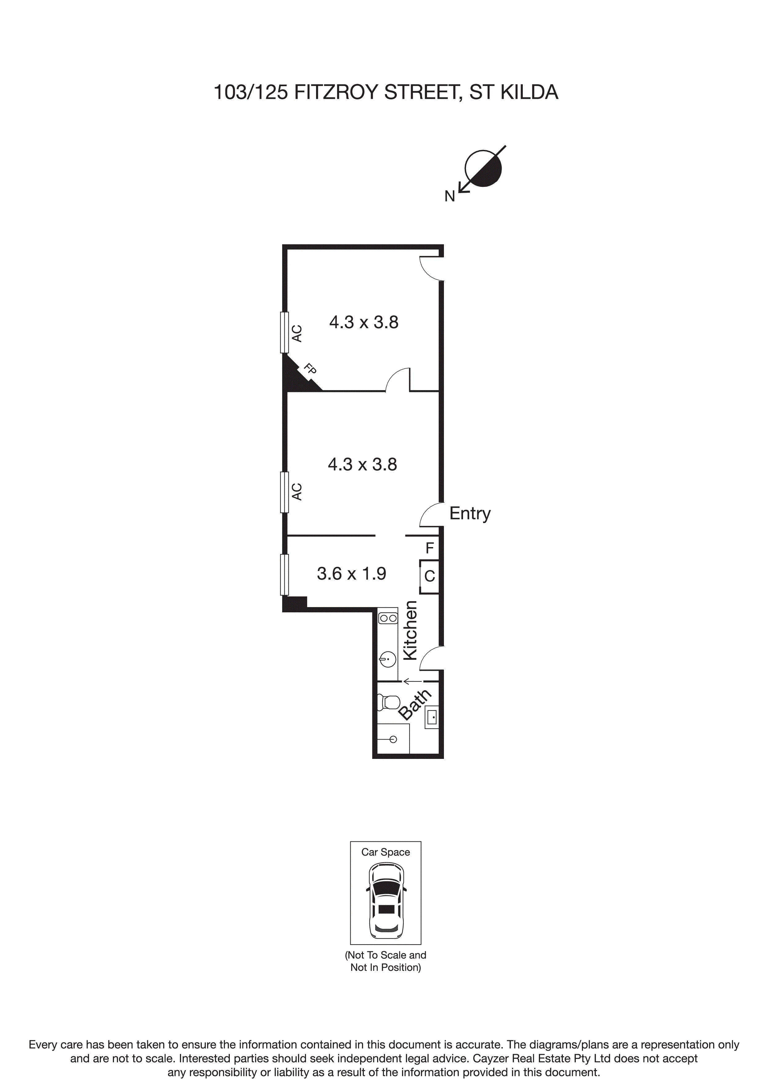 103/125 Fitzroy Street, ST KILDA VIC 3182 - Floorplan