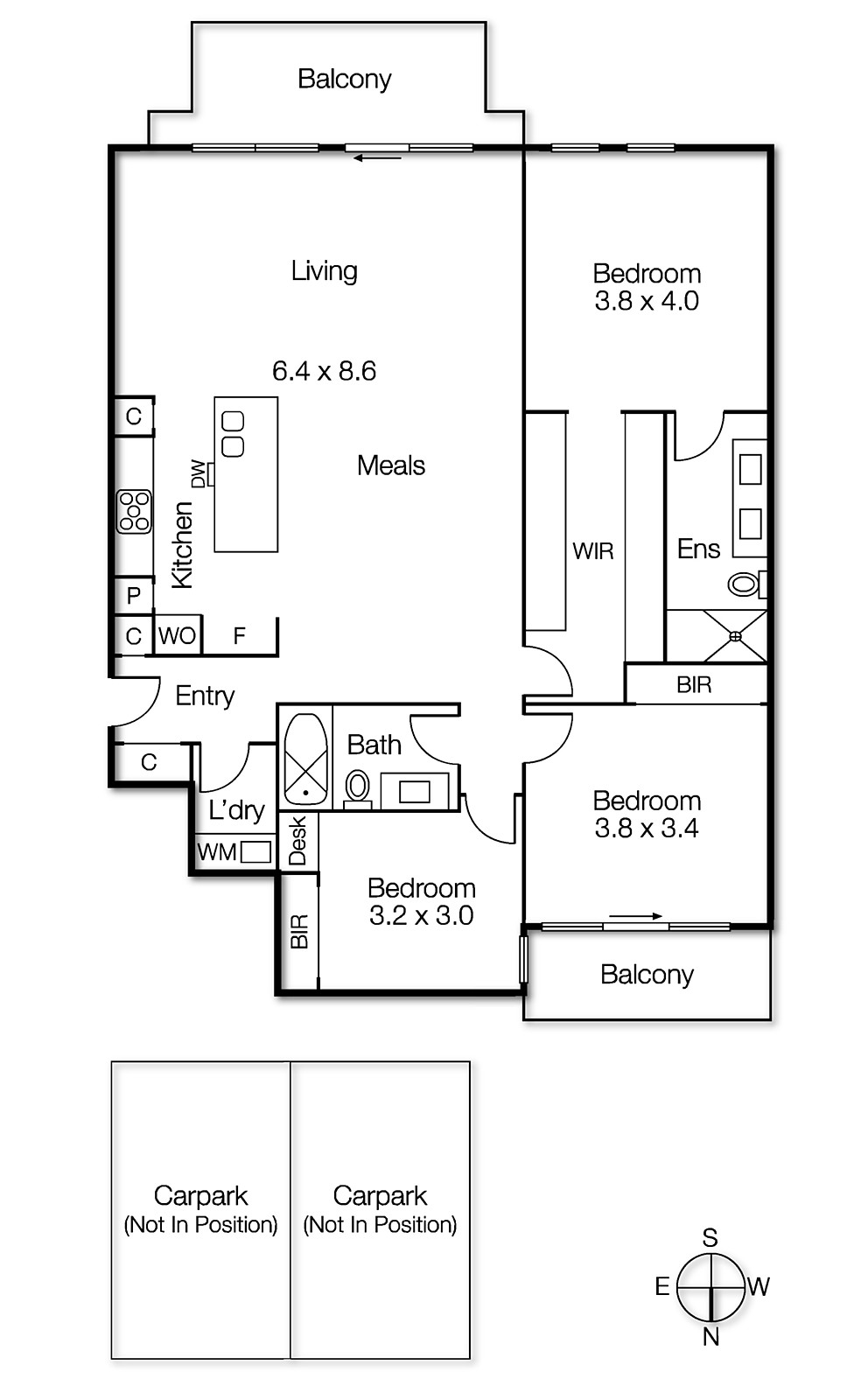 10/32 Outer Crescent, Brighton VIC 3186 - Floorplan