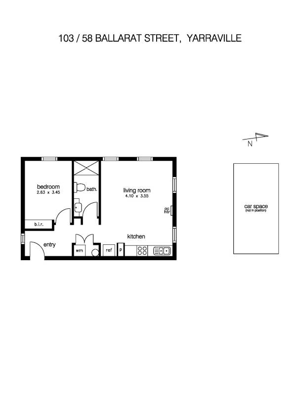 103/58 Ballarat Street, YARRAVILLE VIC 3013 - Floorplan