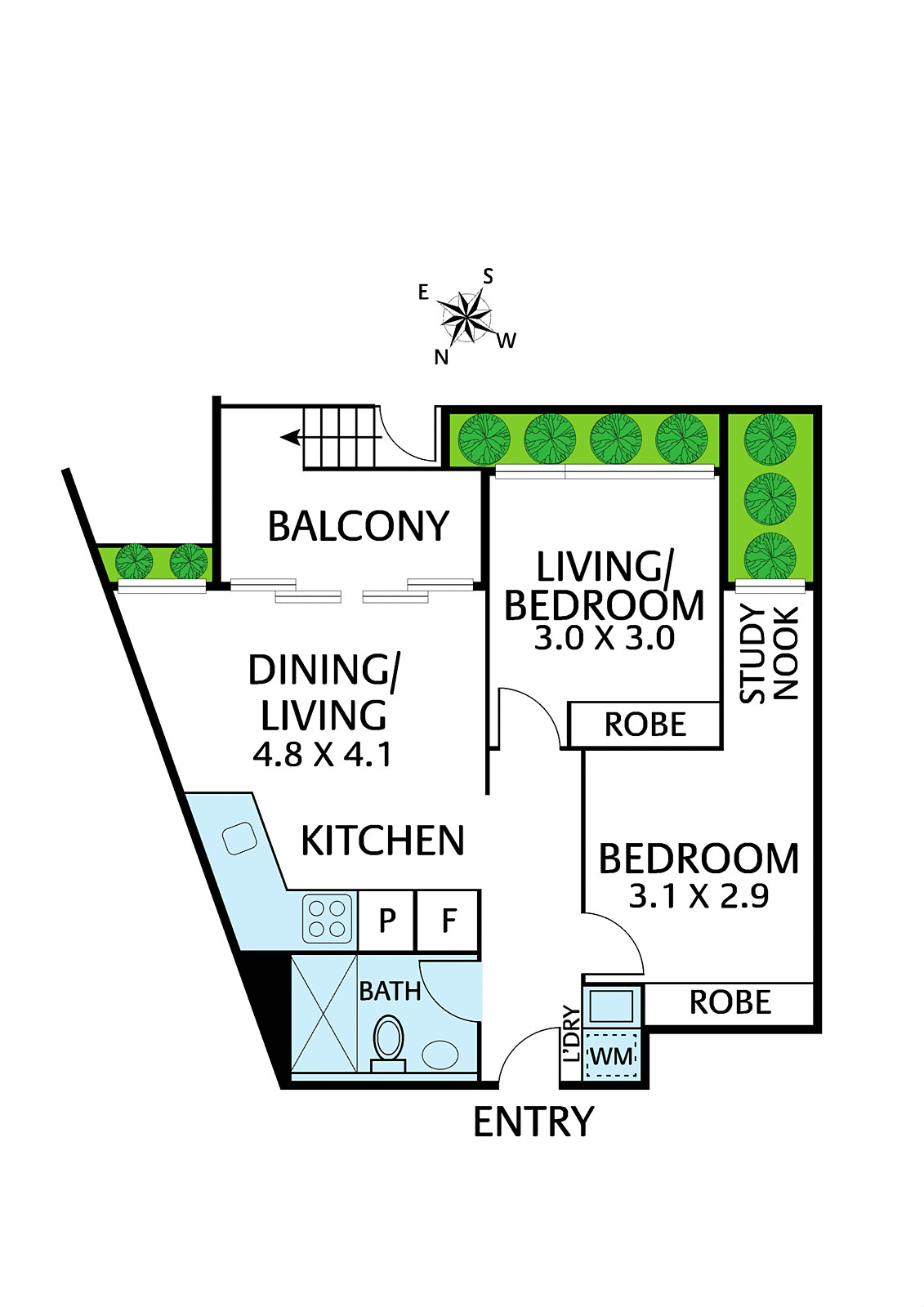 103/58 Queens Parade, Fitzroy North
- Floorplan 1