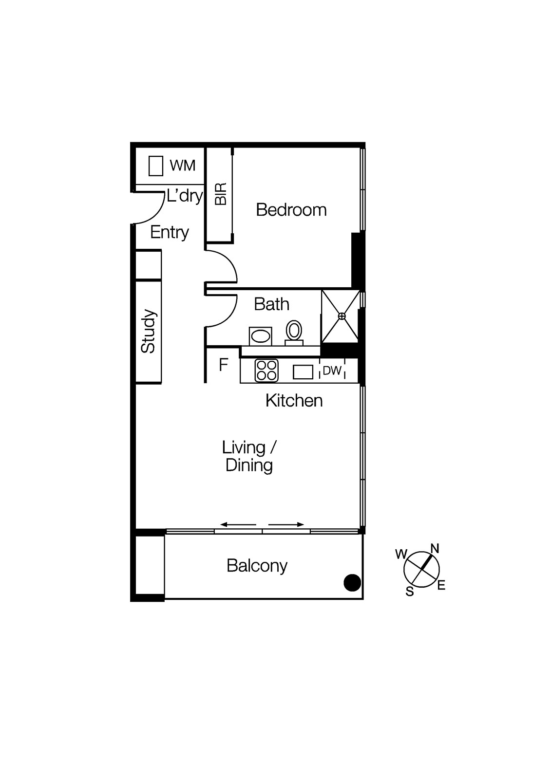 103/70 Queens Road, Melbourne VIC 3004 - Floorplan