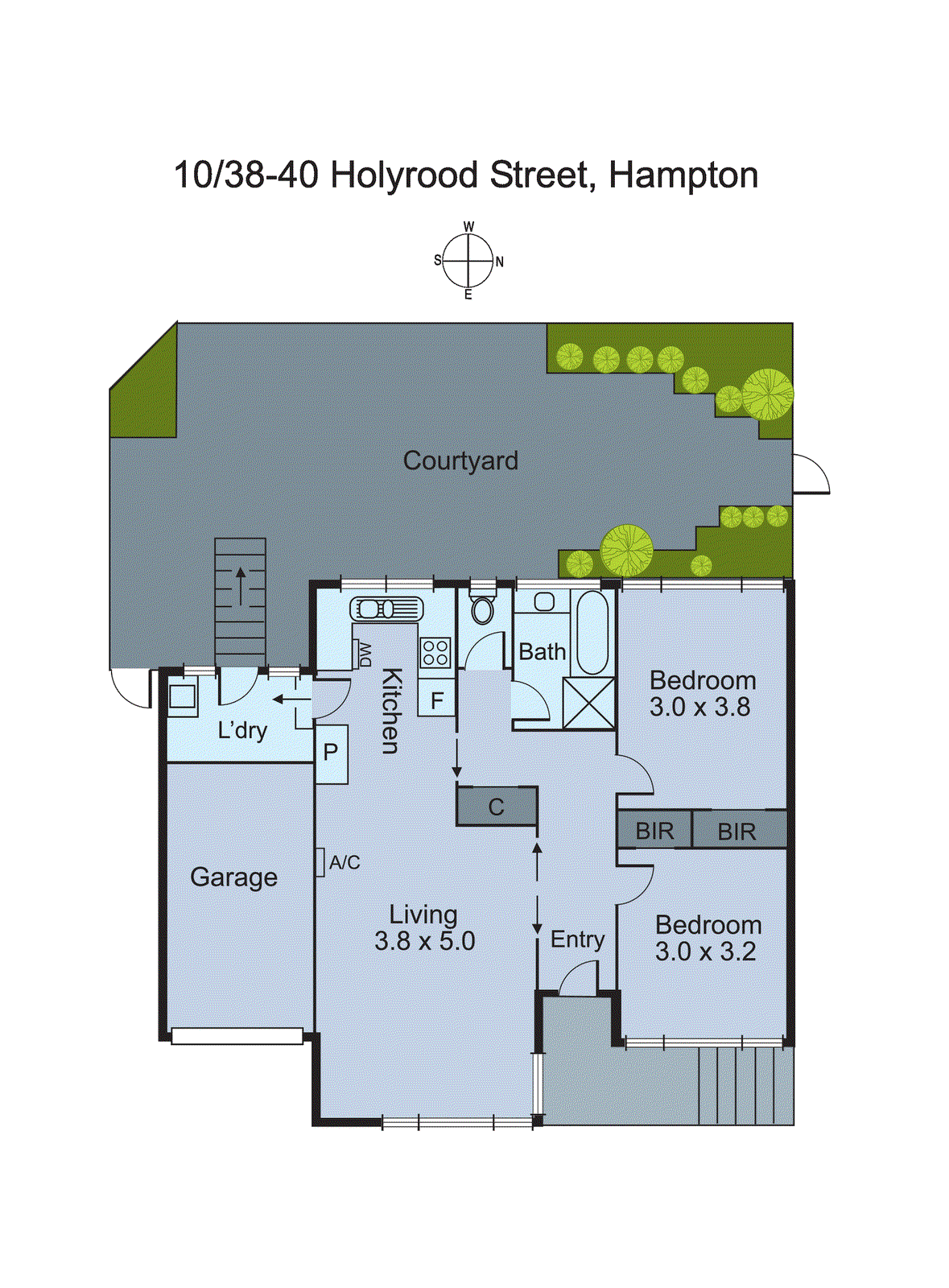 10/38-40 Holyrood Street, Hampton VIC 3188 - Floorplan