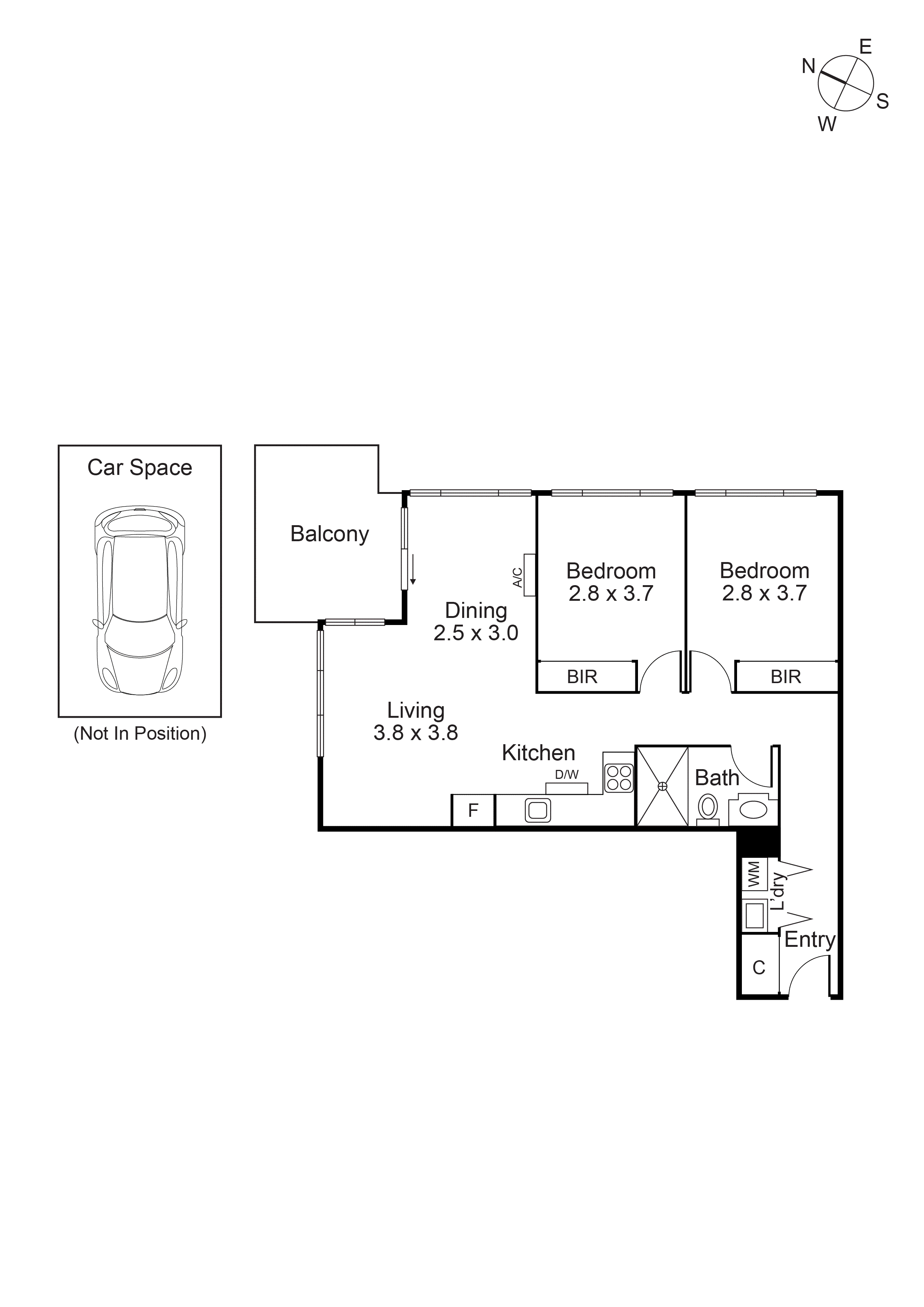 103/8 Railway Crescent, Bentleigh VIC 3204 - Floorplan