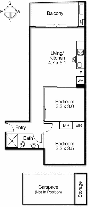 103/87 Dundas Place, Albert Park VIC 3206 - Floorplan