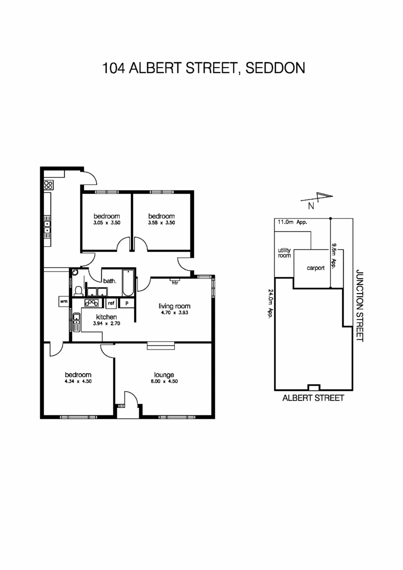 104 Albert Street, SEDDON VIC 3011 - Floorplan