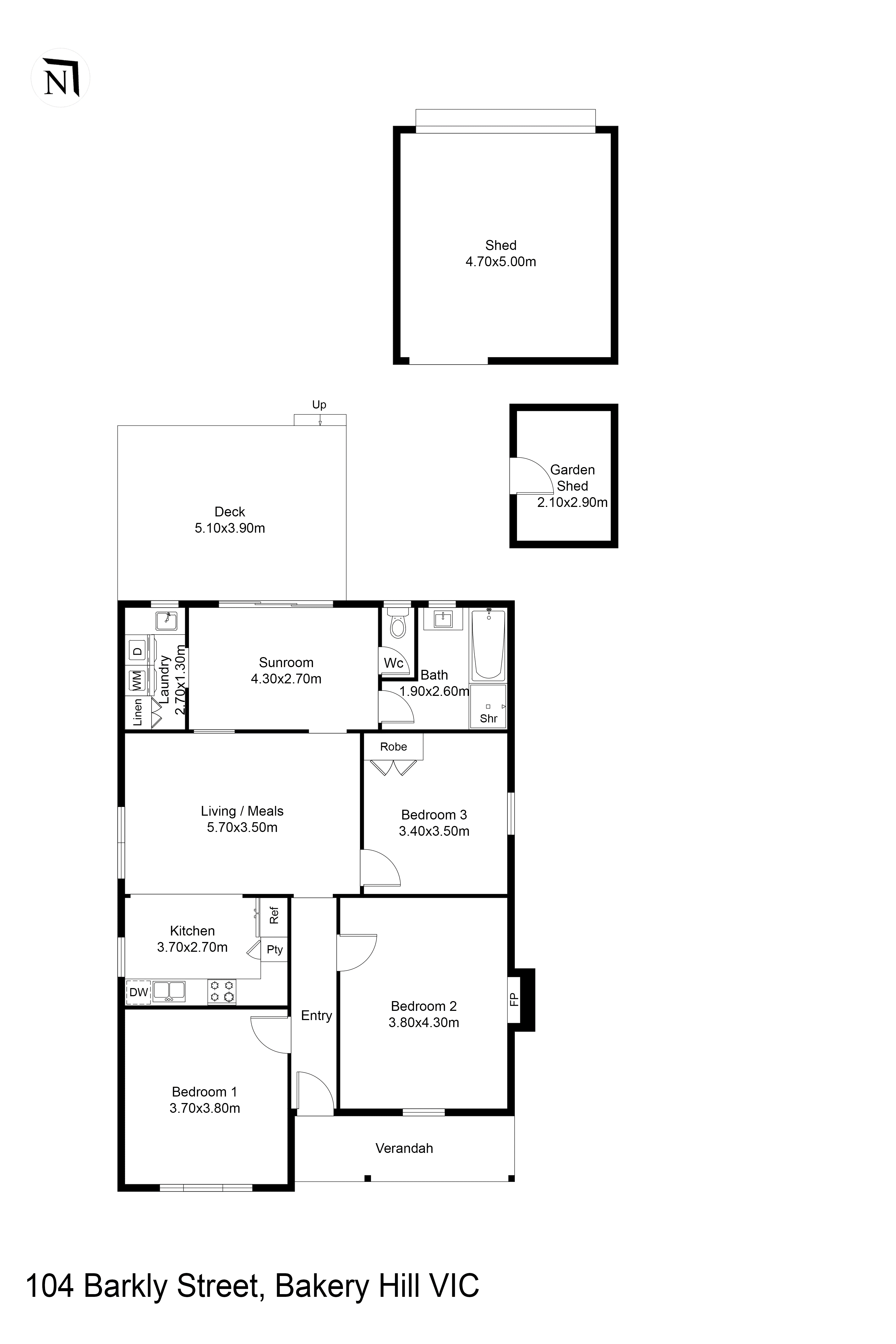 104 Barkly Street, Bakery Hill VIC 3350 - Floorplan