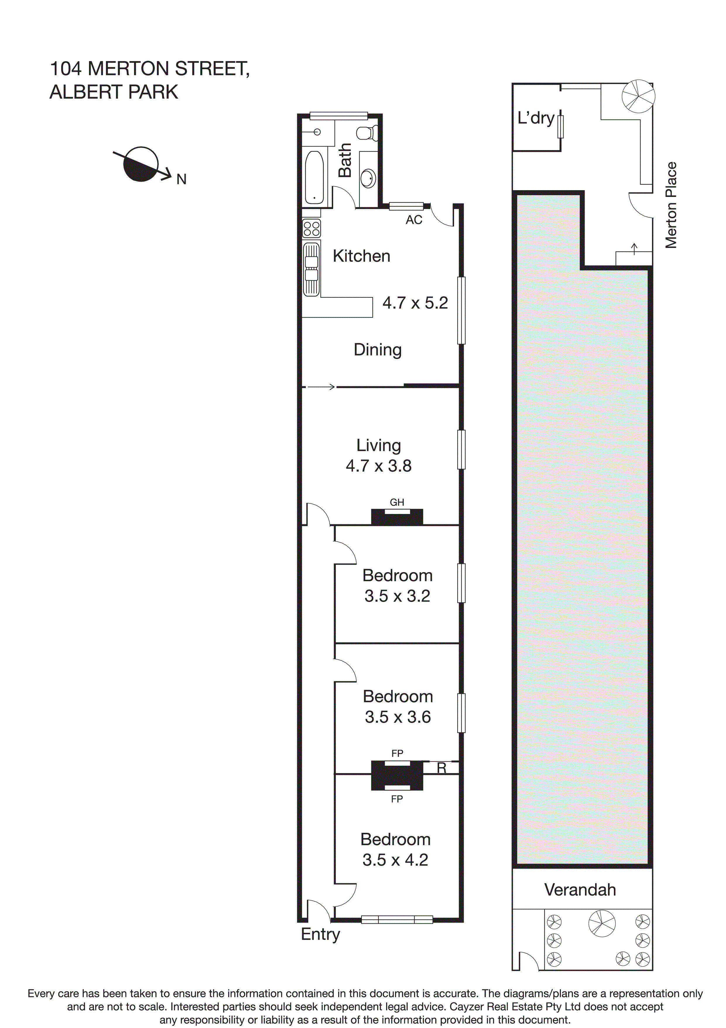 104 Merton Street, ALBERT PARK VIC 3206 - Floorplan