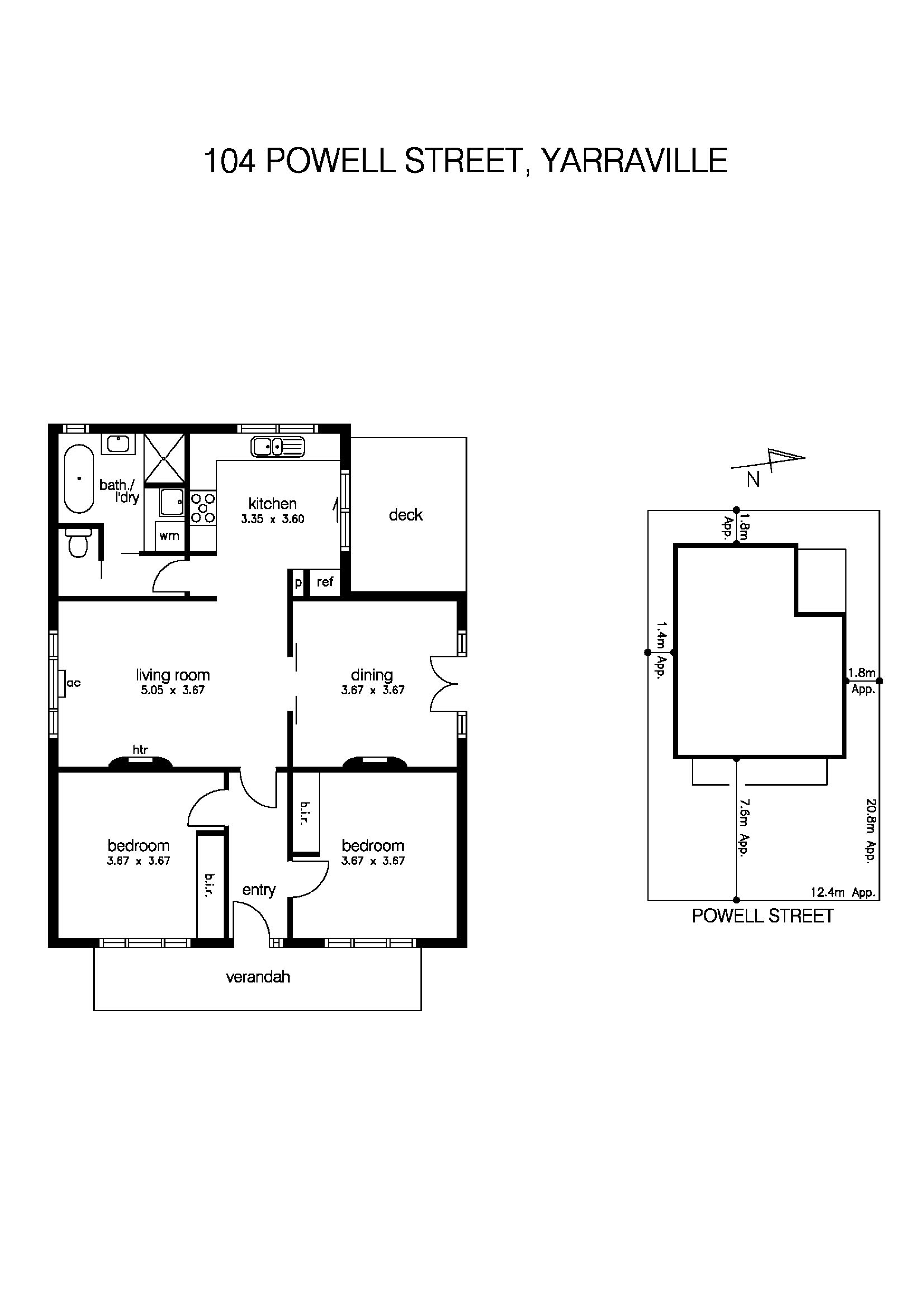 104 Powell Street, YARRAVILLE VIC 3013 - Floorplan
