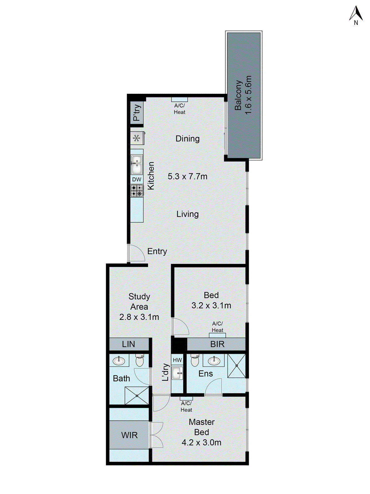 104/100 Western Beach Road, Geelong VIC 3220 - Floorplan