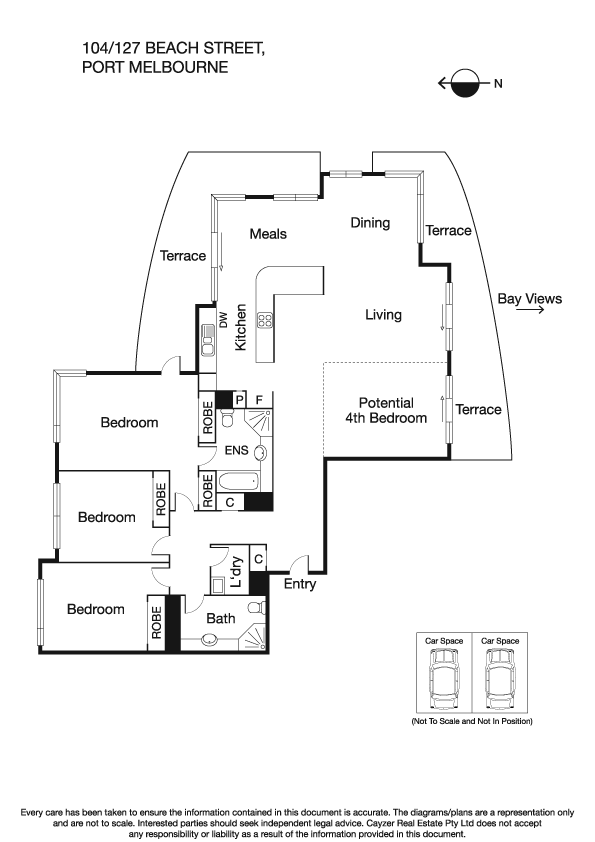 104/127 Beach Street, PORT MELBOURNE VIC 3207 - Floorplan