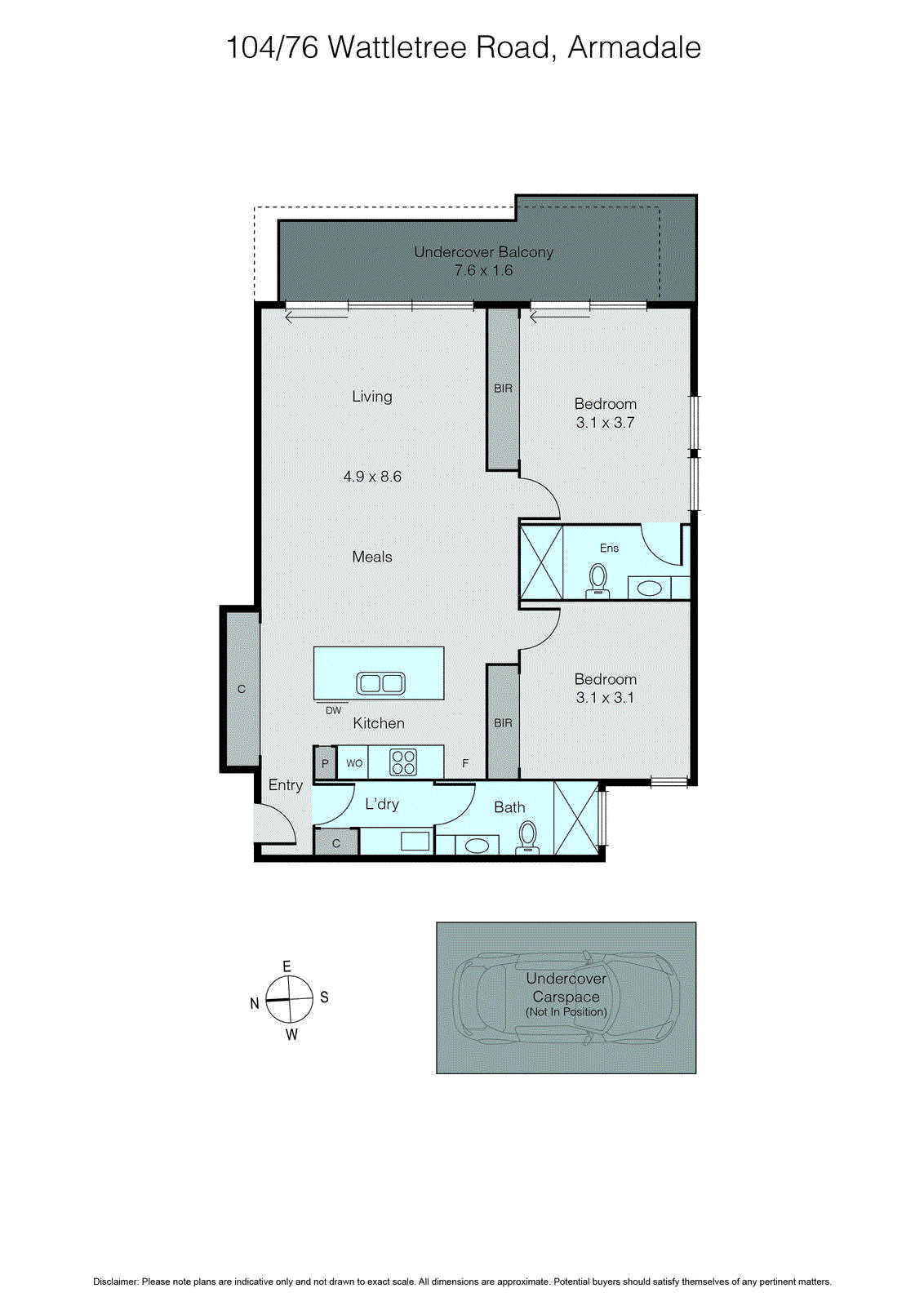 104/76 Wattletree Road, Armadale VIC 3143 - Floorplan