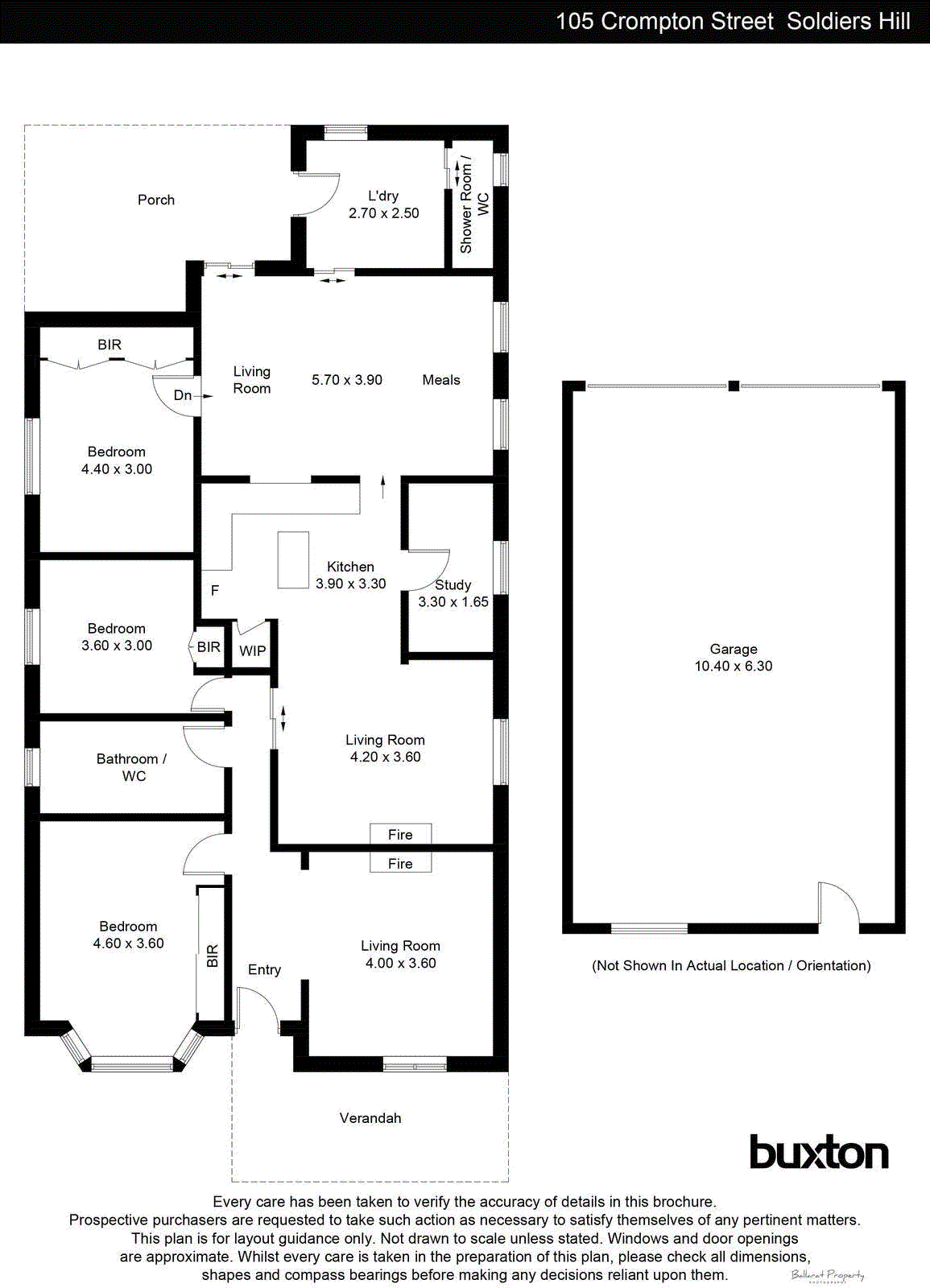 105 Crompton Street, Soldiers Hill VIC 3350 - Floorplan