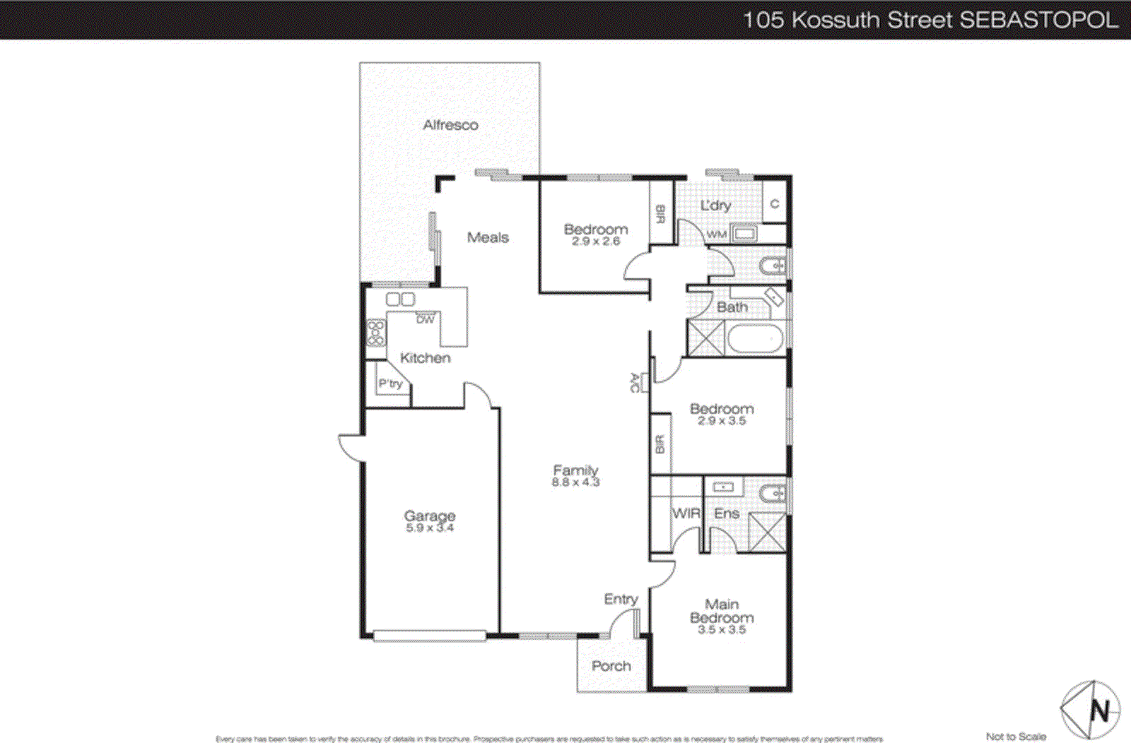 105 Kossuth Street, Sebastopol VIC 3356 - Floorplan