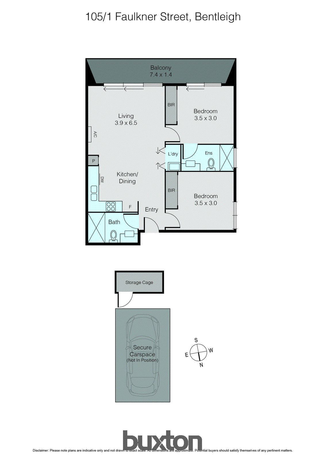 105/1 Faulkner Street, Bentleigh VIC 3204 - Floorplan
