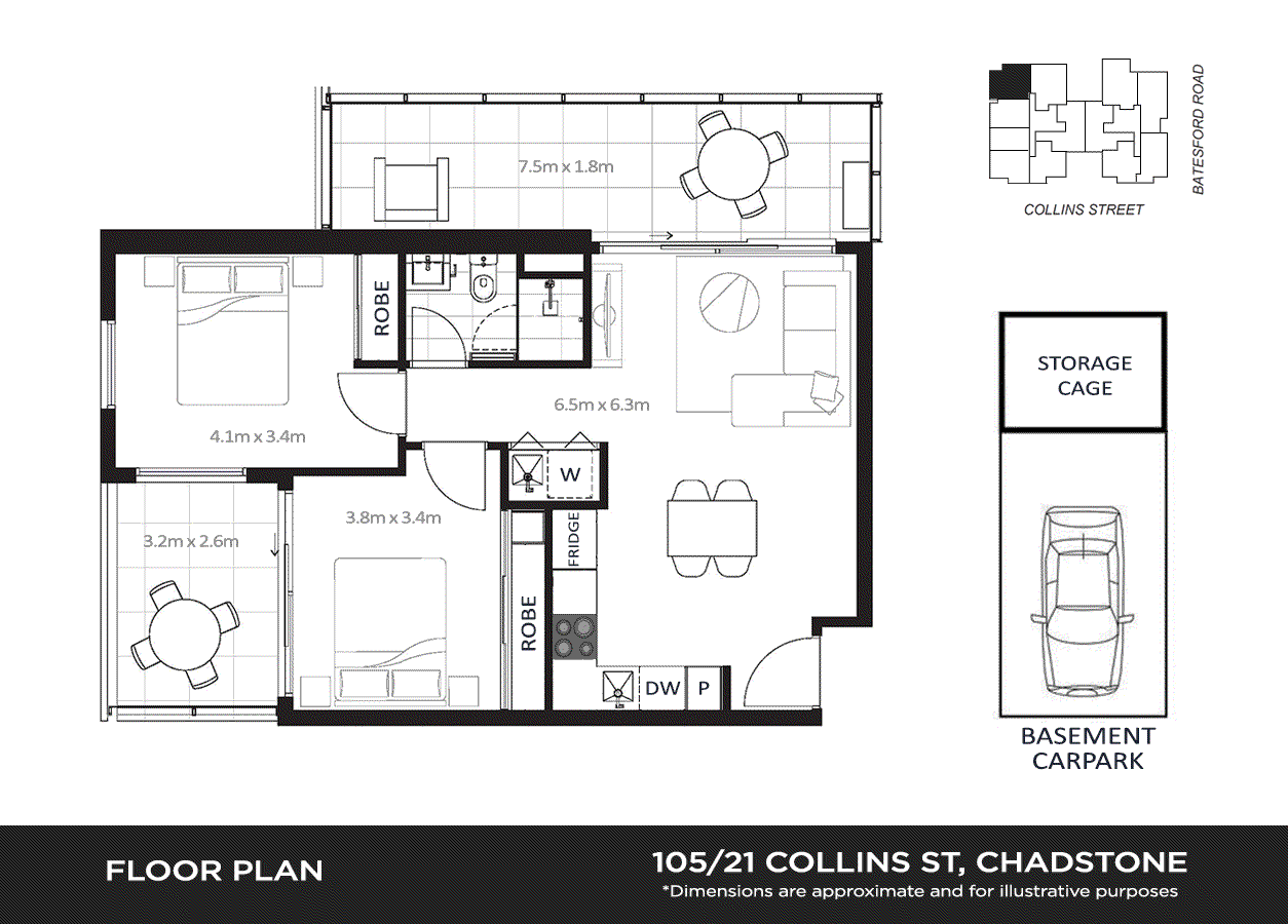 105/21 Collins Street, Chadstone VIC 3148 - Floorplan