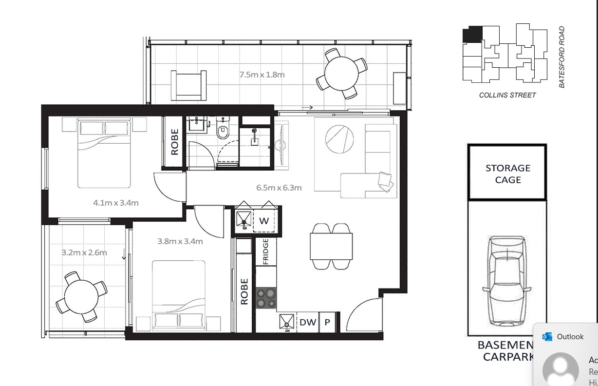 105/21 Collins Street, Chadstone VIC 3148 - Floorplan