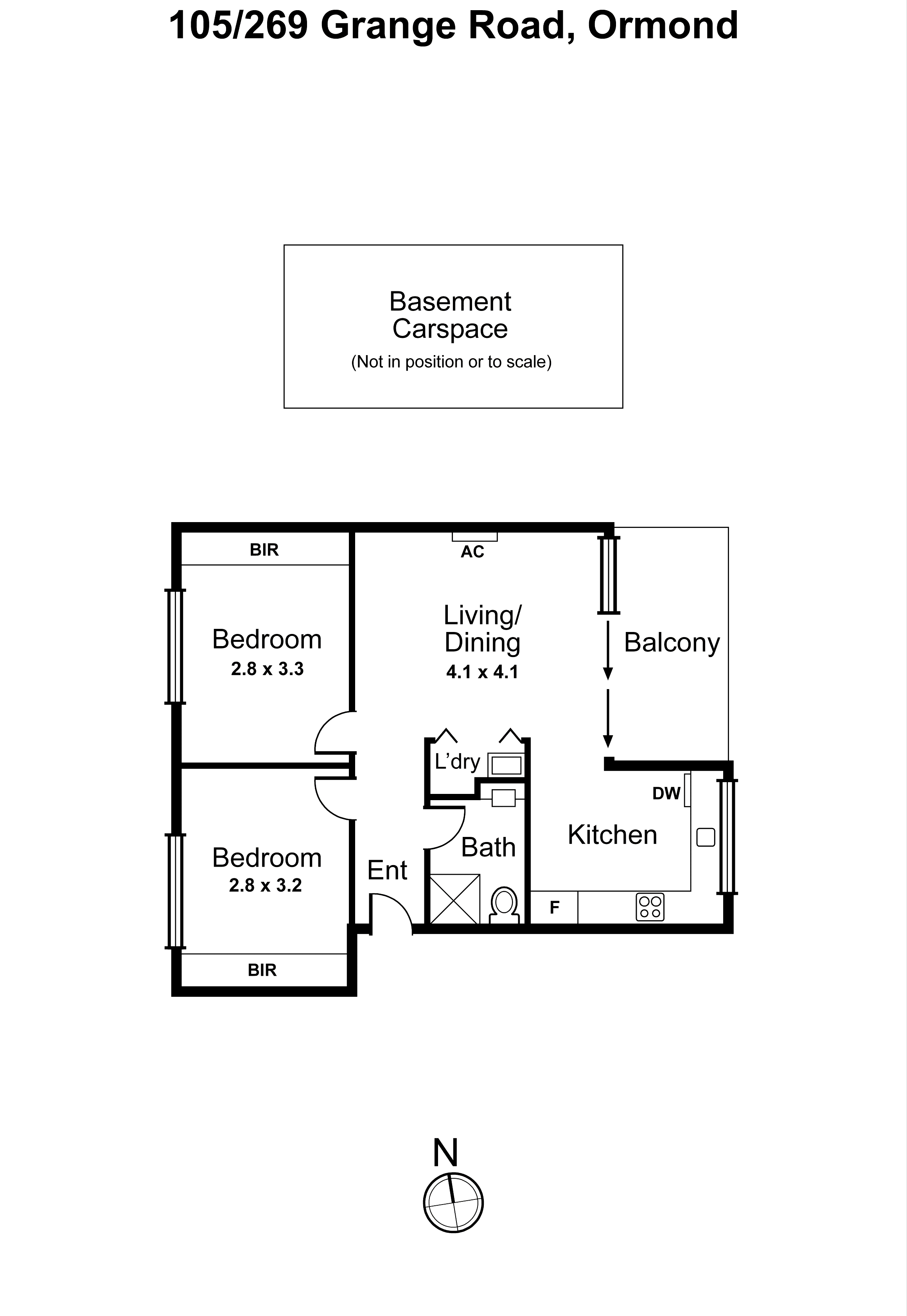 105/269 Grange Road, Ormond VIC 3204 - Floorplan