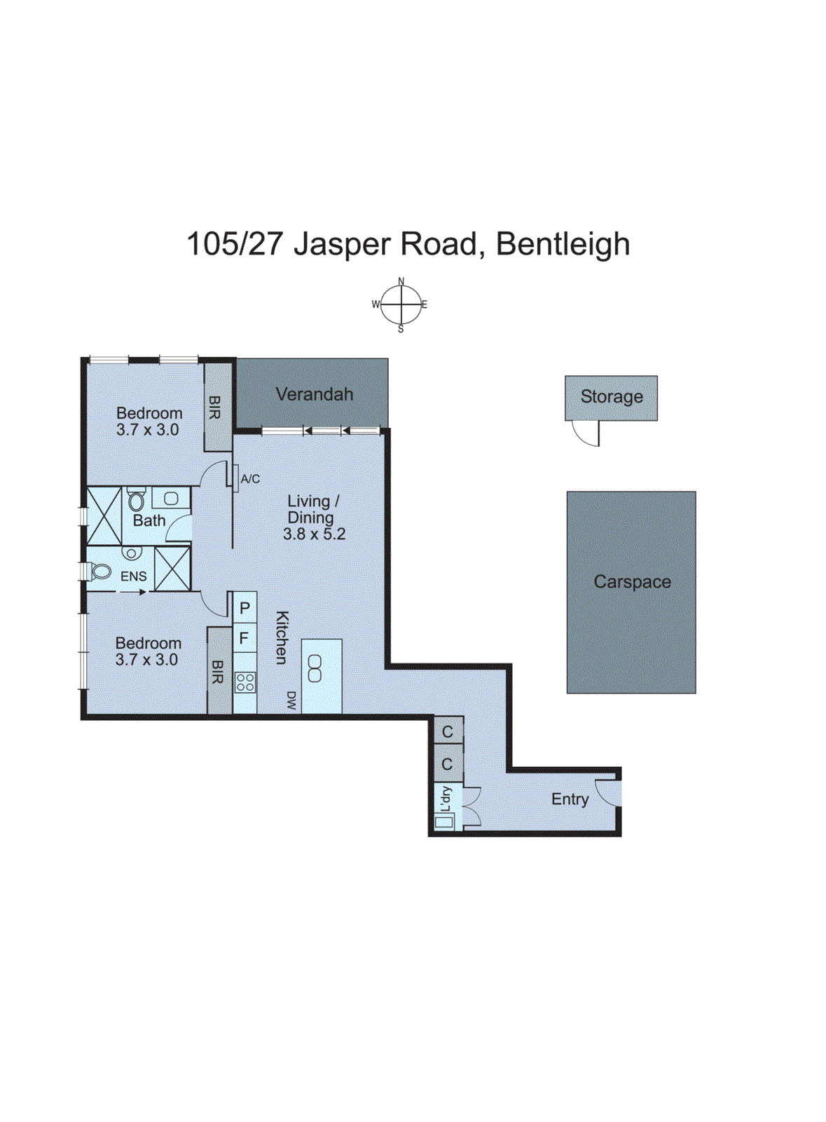 105/27 Jasper Road, Bentleigh VIC 3204 - Floorplan