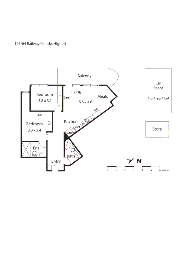 105/64 Railway Parade, Highett VIC 3190 - Floorplan