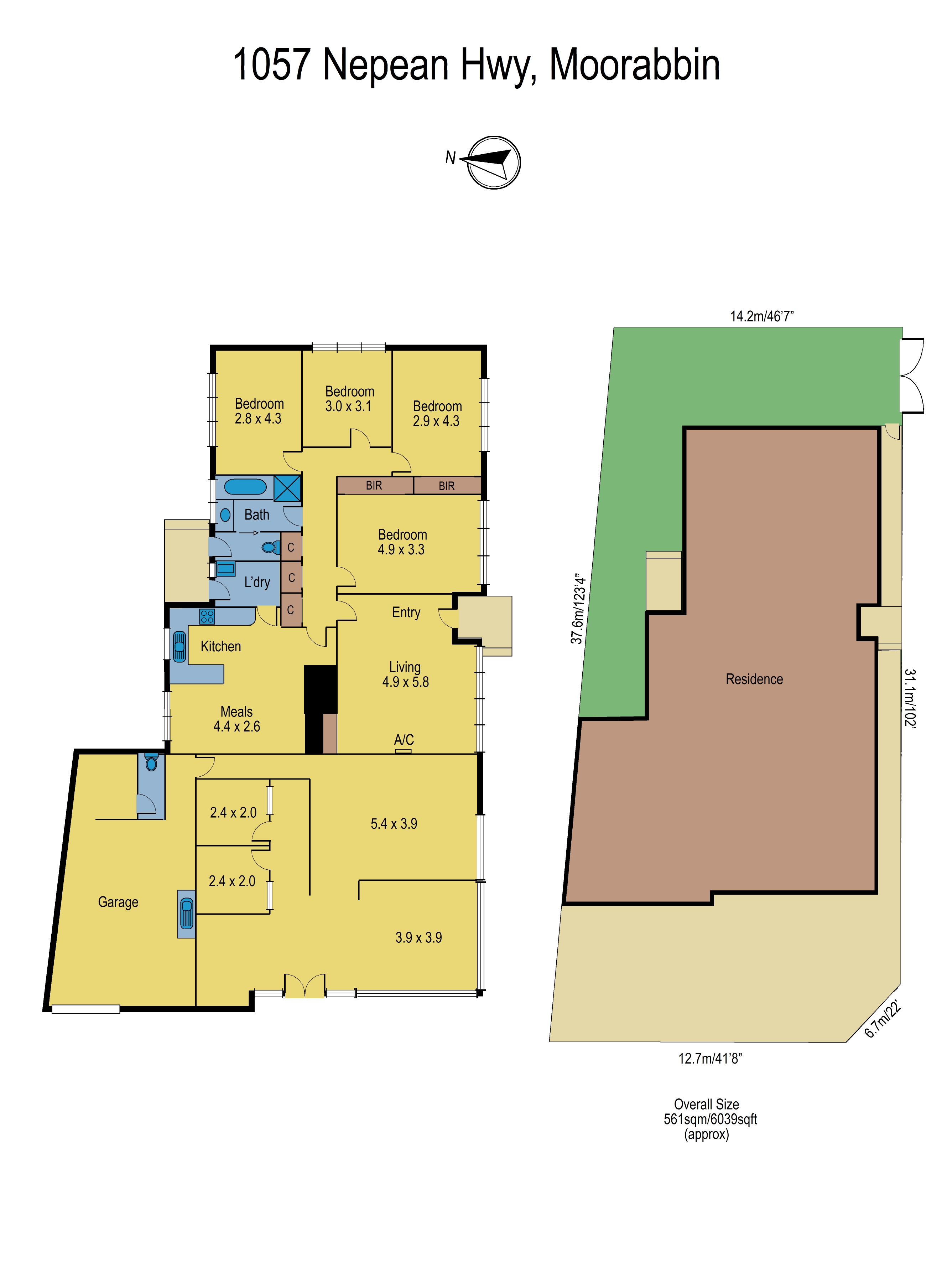 1057 Nepean Highway, MOORABBIN VIC 3189 - Floorplan