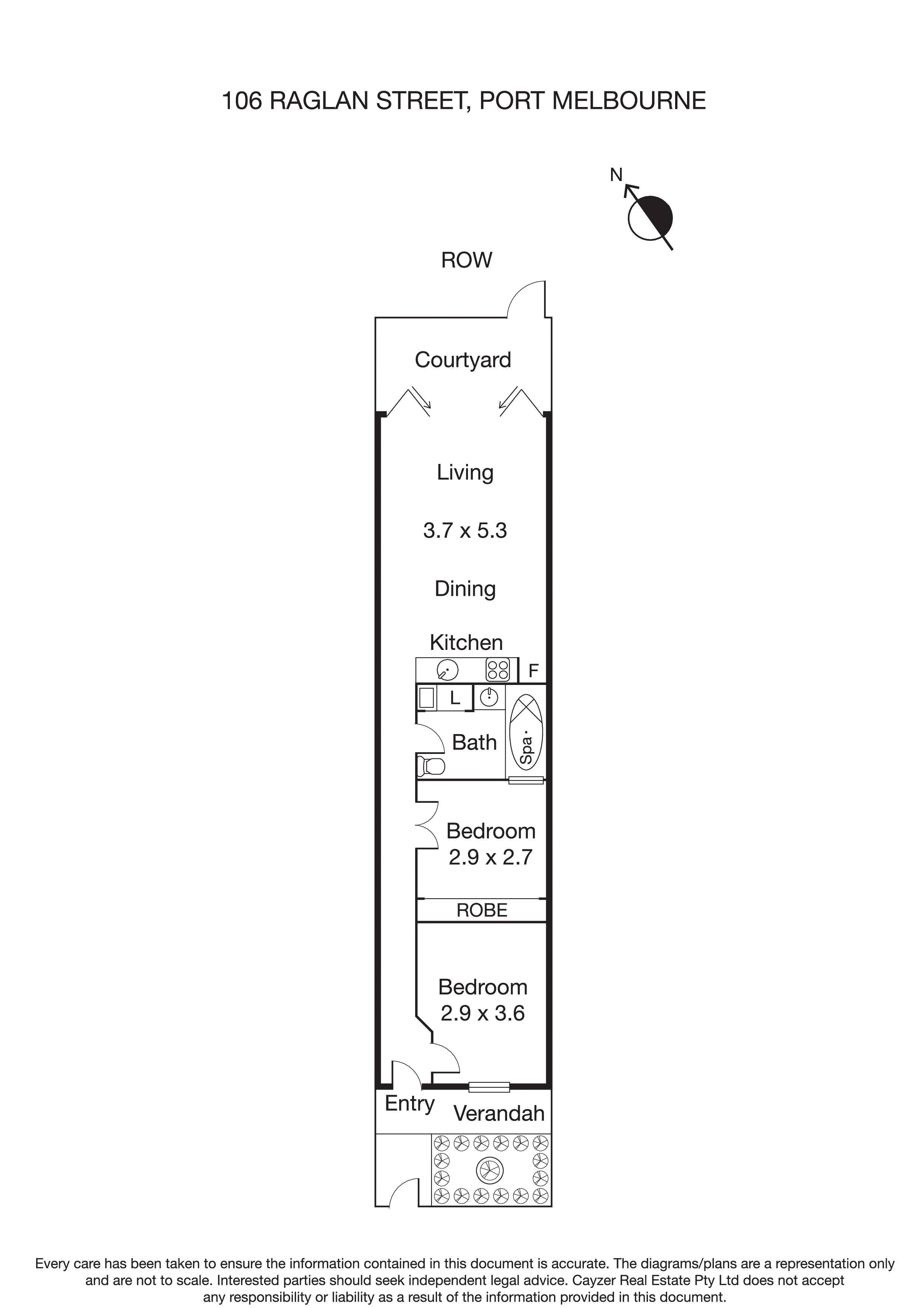 106 Raglan Street, PORT MELBOURNE VIC 3207 - Floorplan