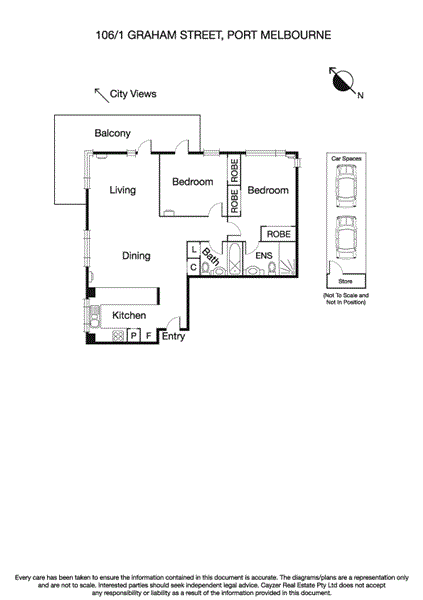106/1 Graham Street, Port Melbourne VIC 3207 - Floorplan