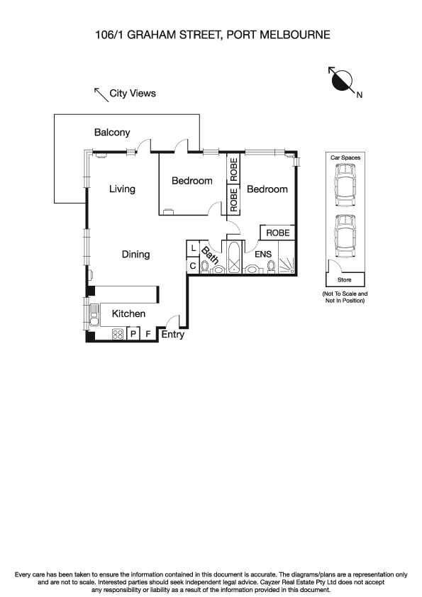 106/1 Graham Street, PORT MELBOURNE VIC 3207 - Floorplan